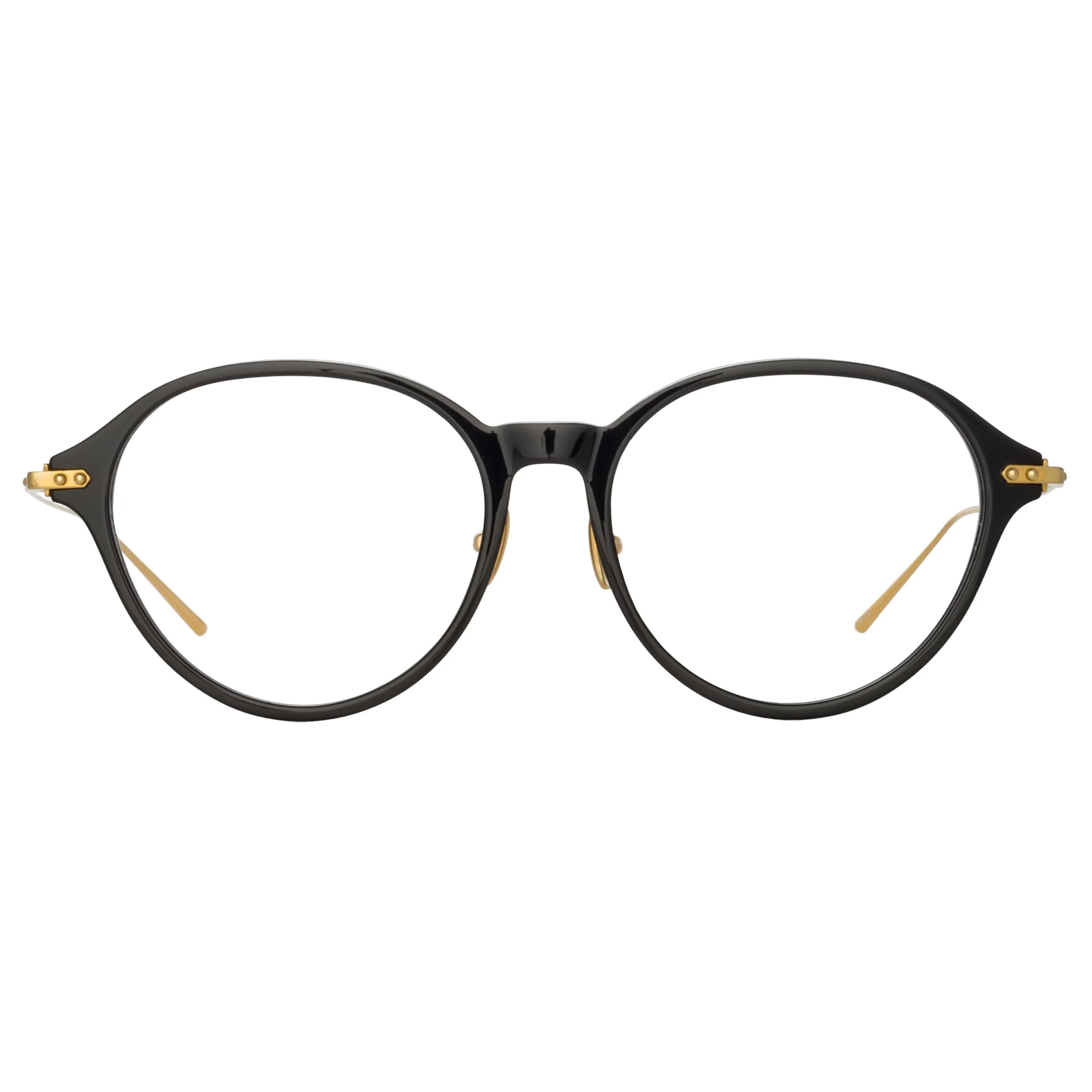 Pearce Oval Optical Frame in Black (Asian Fit) sold by Linda Farrow product image thumbnail 2