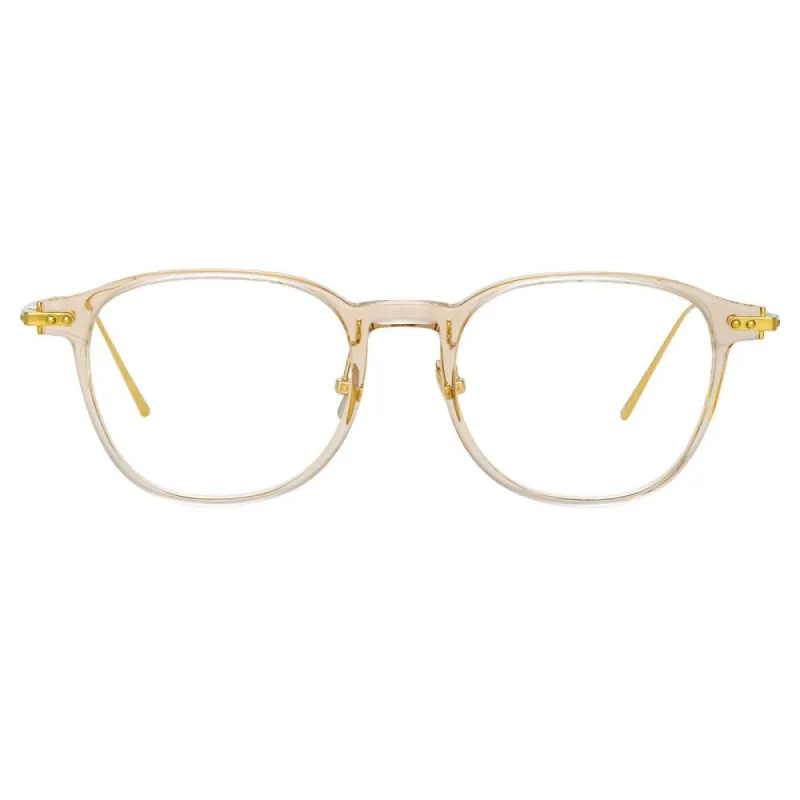 Meier Optical A D-Frame in Clear sold by Linda Farrow