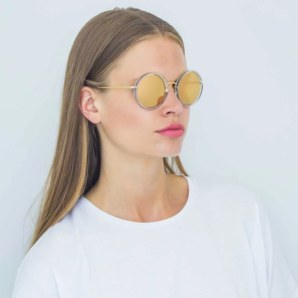 Linda Farrow Tracy C30 Round Sunglasses sold by Linda Farrow product image thumbnail 5