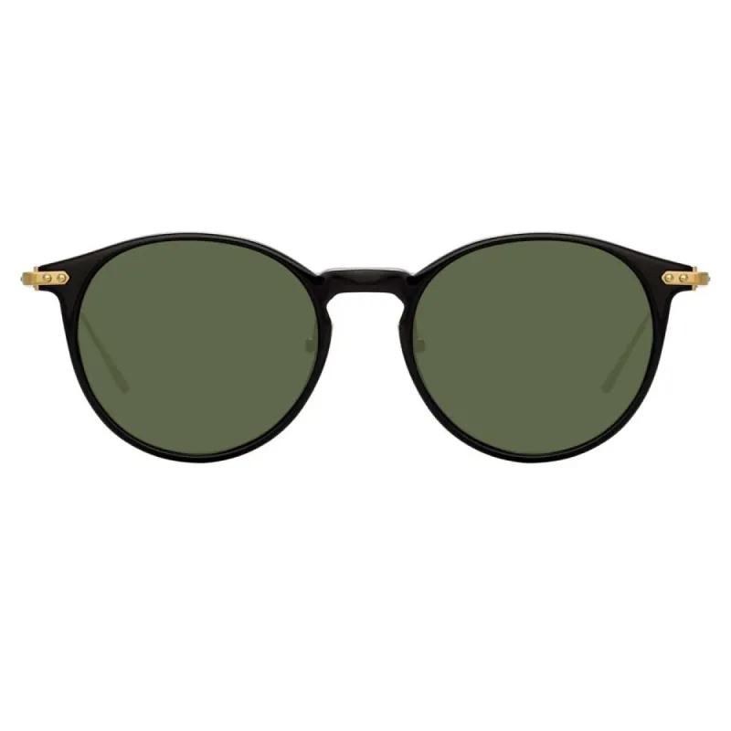 Linda Farrow Linear Chevron C6 Oval Sunglasses sold by Linda Farrow