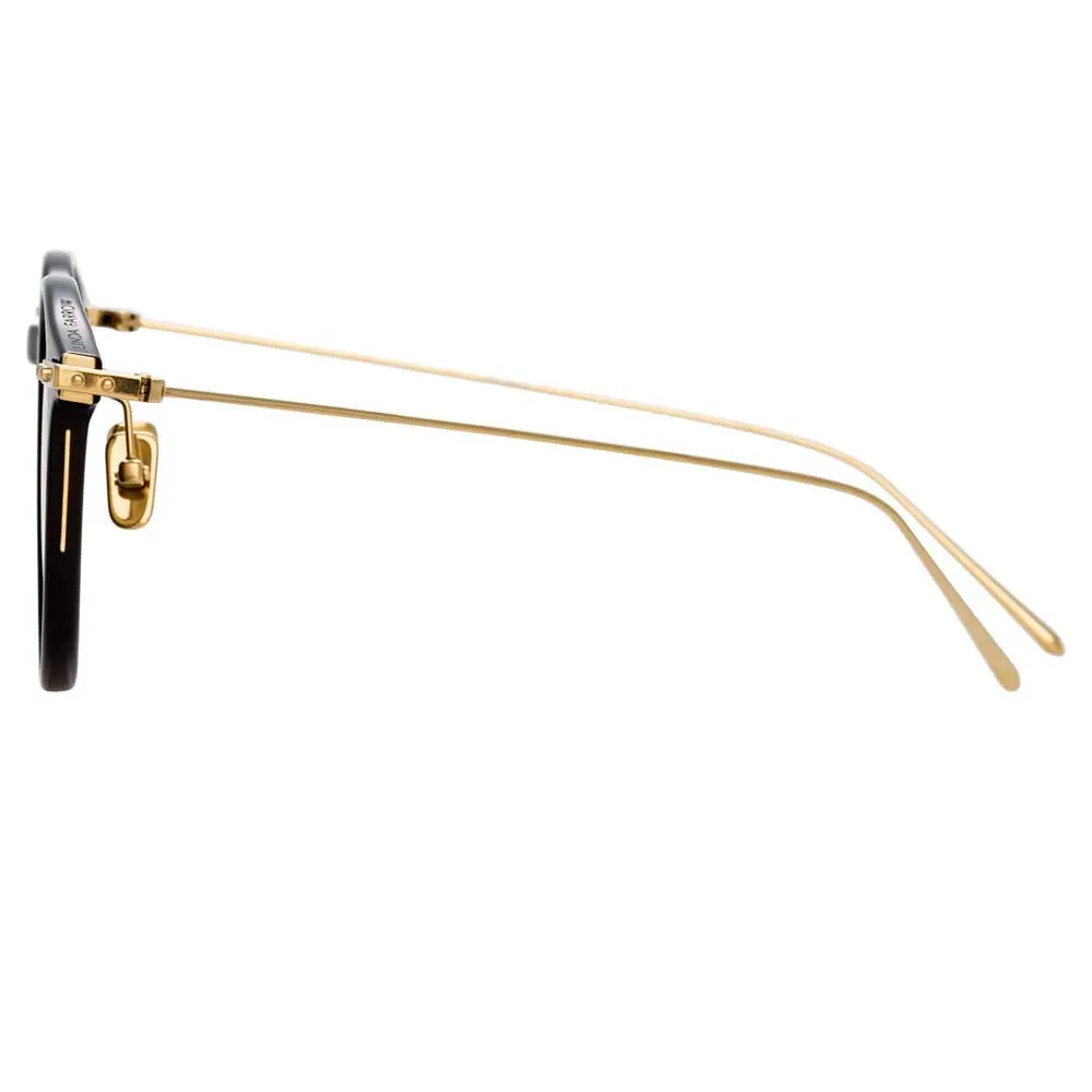 Linda Farrow Linear Chevron C6 Oval Sunglasses sold by Linda Farrow product image thumbnail 3