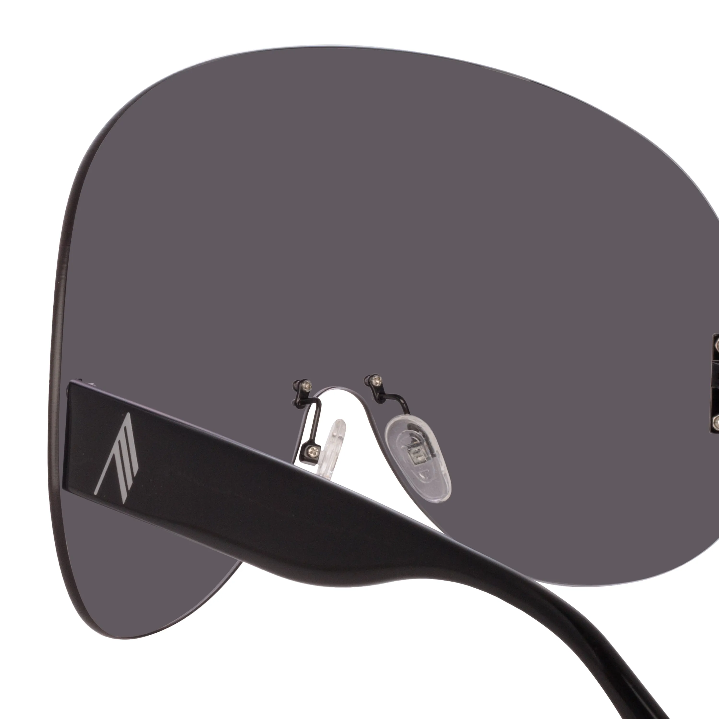 The Attico Karl Oversize Sunglasses in Black sold by Linda Farrow product image thumbnail 3