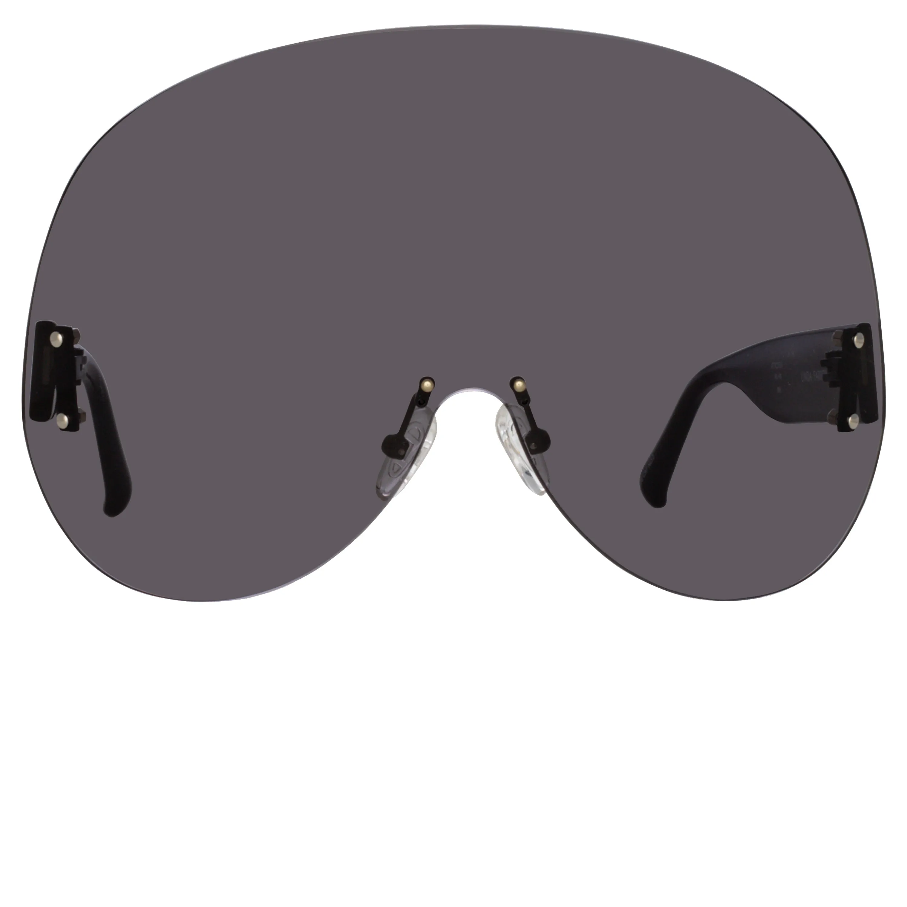 The Attico Karl Oversize Sunglasses in Black sold by Linda Farrow product image thumbnail 2