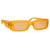The Attico Mini Marfa in Orange sold by Linda Farrow