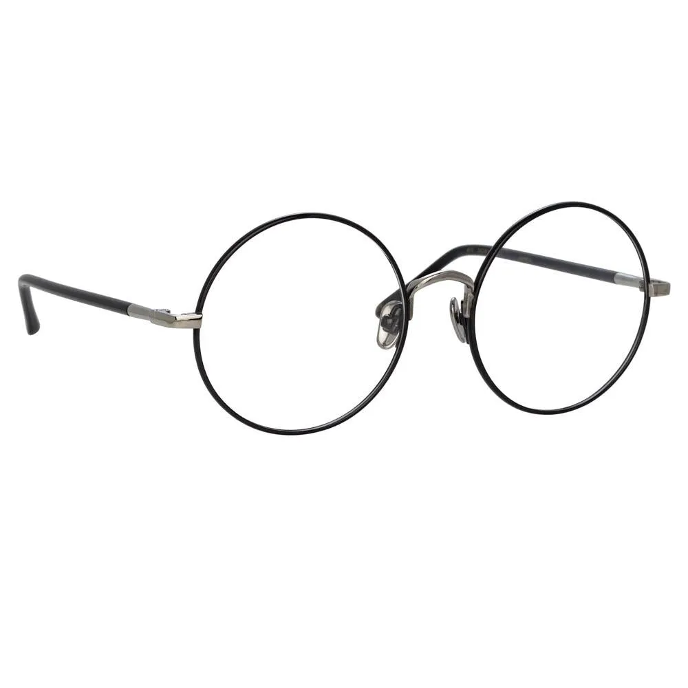 Welch Round Optical Frame in Black sold by Linda Farrow product image thumbnail 2