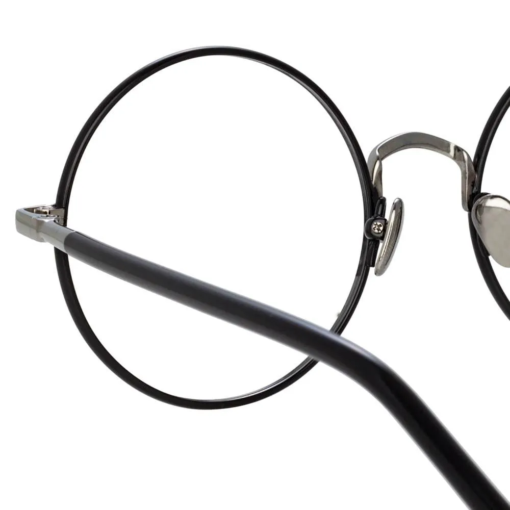 Welch Round Optical Frame in Black sold by Linda Farrow product image thumbnail 4