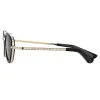Area 1 Oval Sunglasses in Silver sold by Linda Farrow