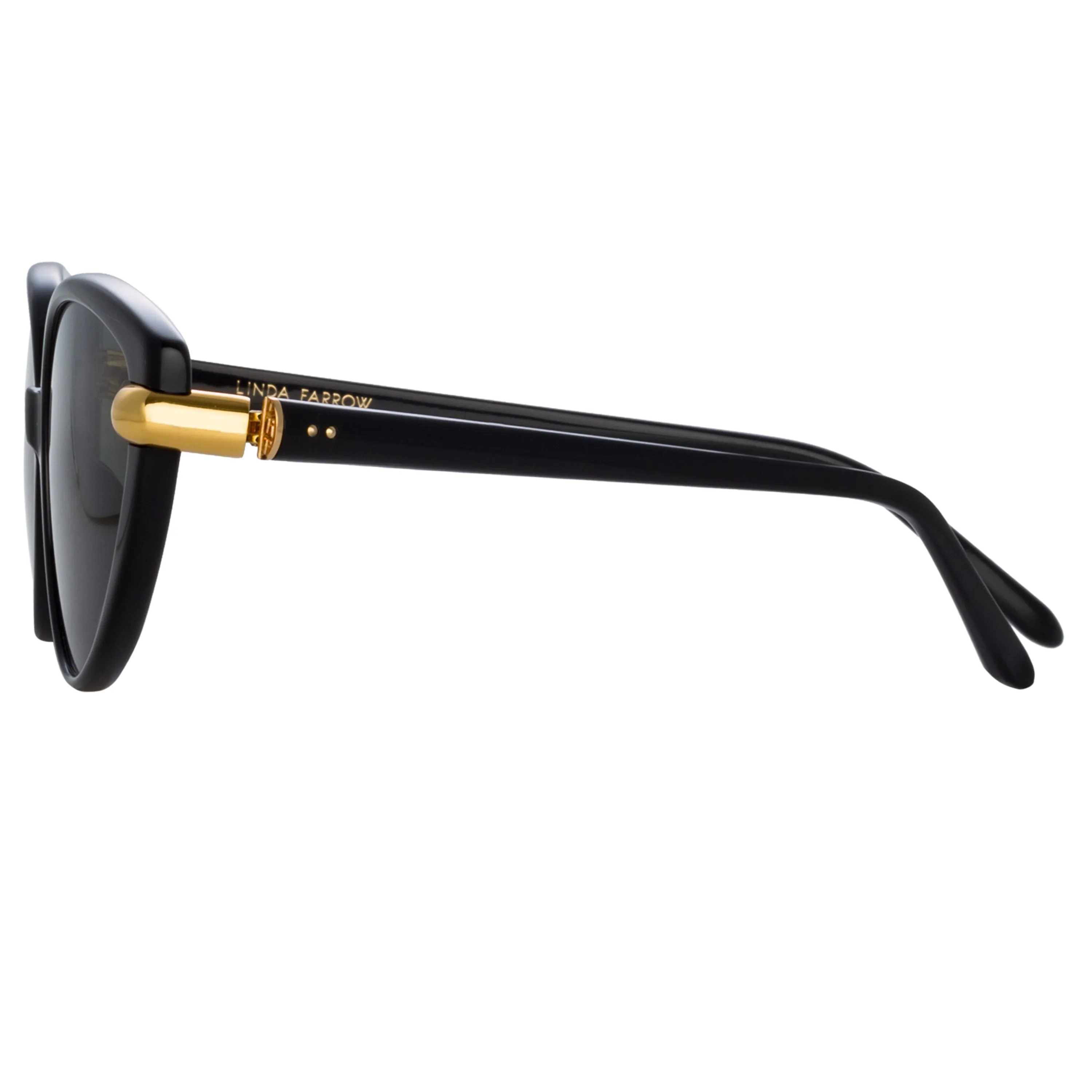 Palm Cat Eye Sunglasses in Black sold by Linda Farrow product image thumbnail 5