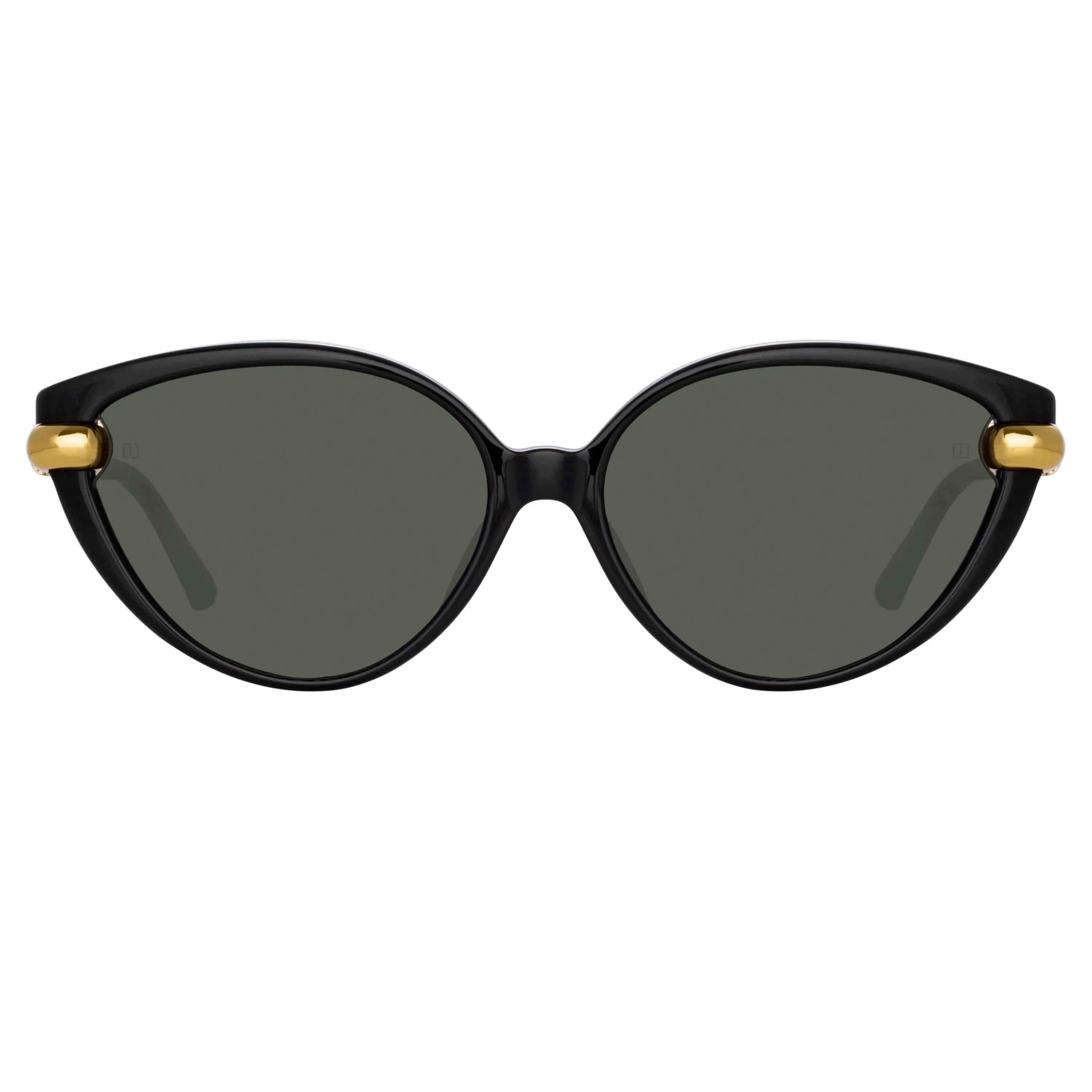 Palm Cat Eye Sunglasses in Black sold by Linda Farrow
