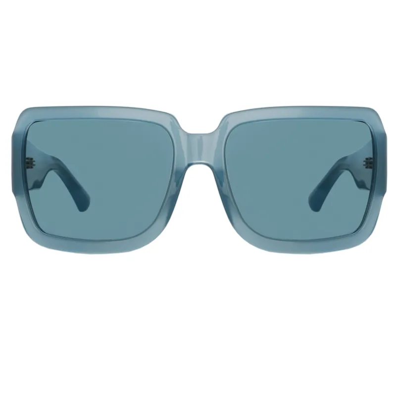 Dries Van Noten Oversized Sunglasses in Blue sold by Linda Farrow