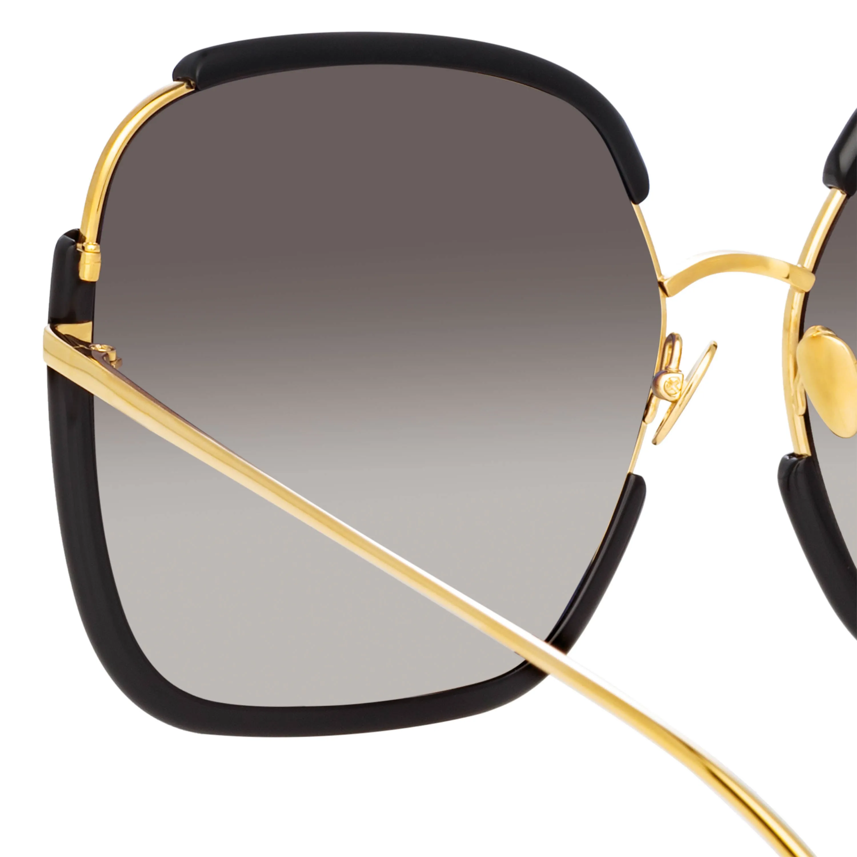 Natalia Oversized Sunglasses in Black sold by Linda Farrow product image thumbnail 4