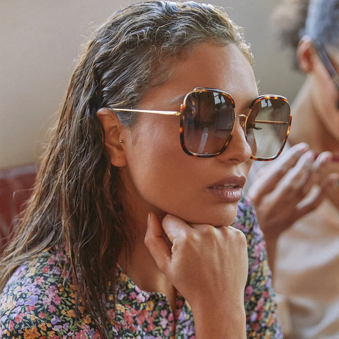 Natalia Oversized Sunglasses in Black sold by Linda Farrow product image thumbnail 5