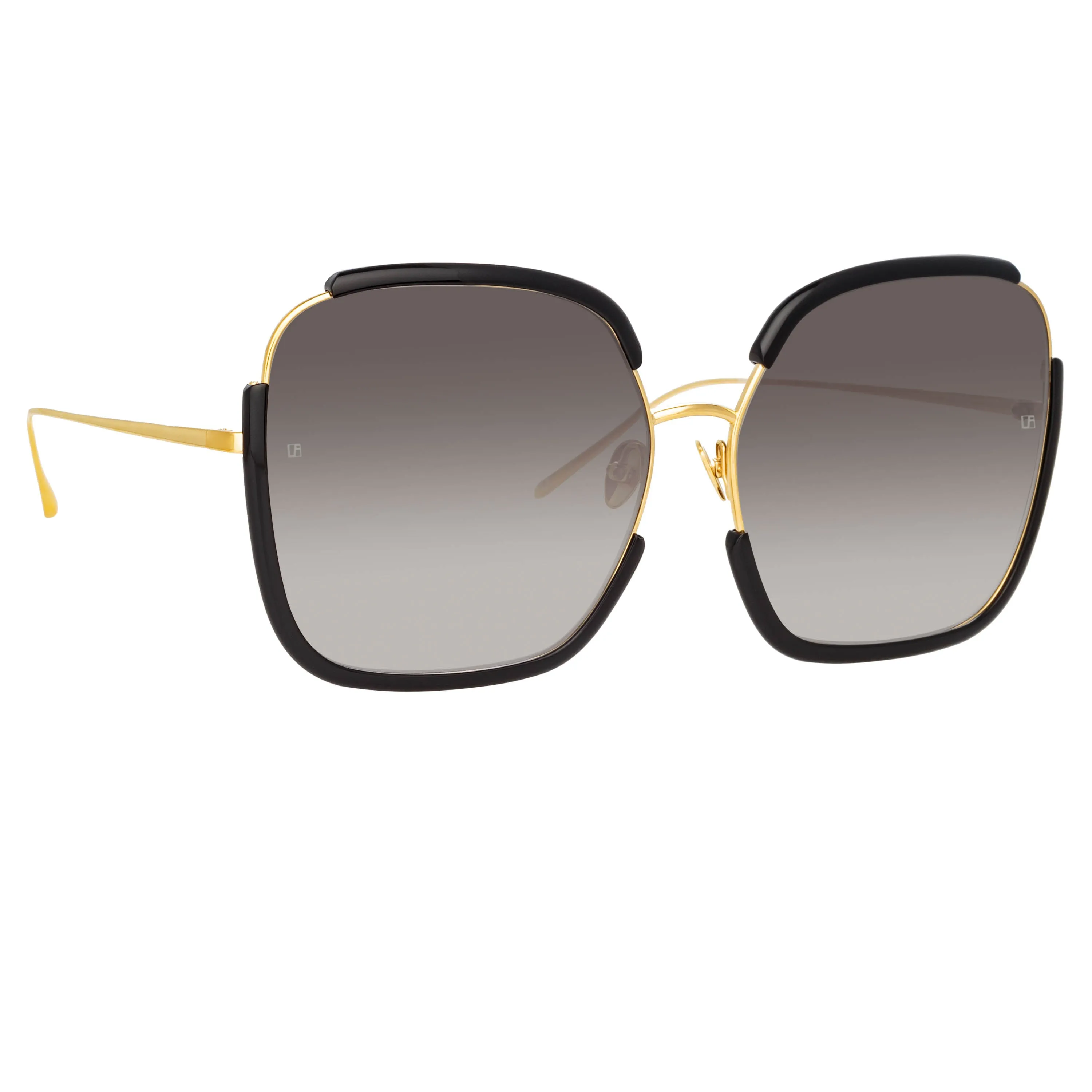 Natalia Oversized Sunglasses in Black sold by Linda Farrow product image thumbnail 2