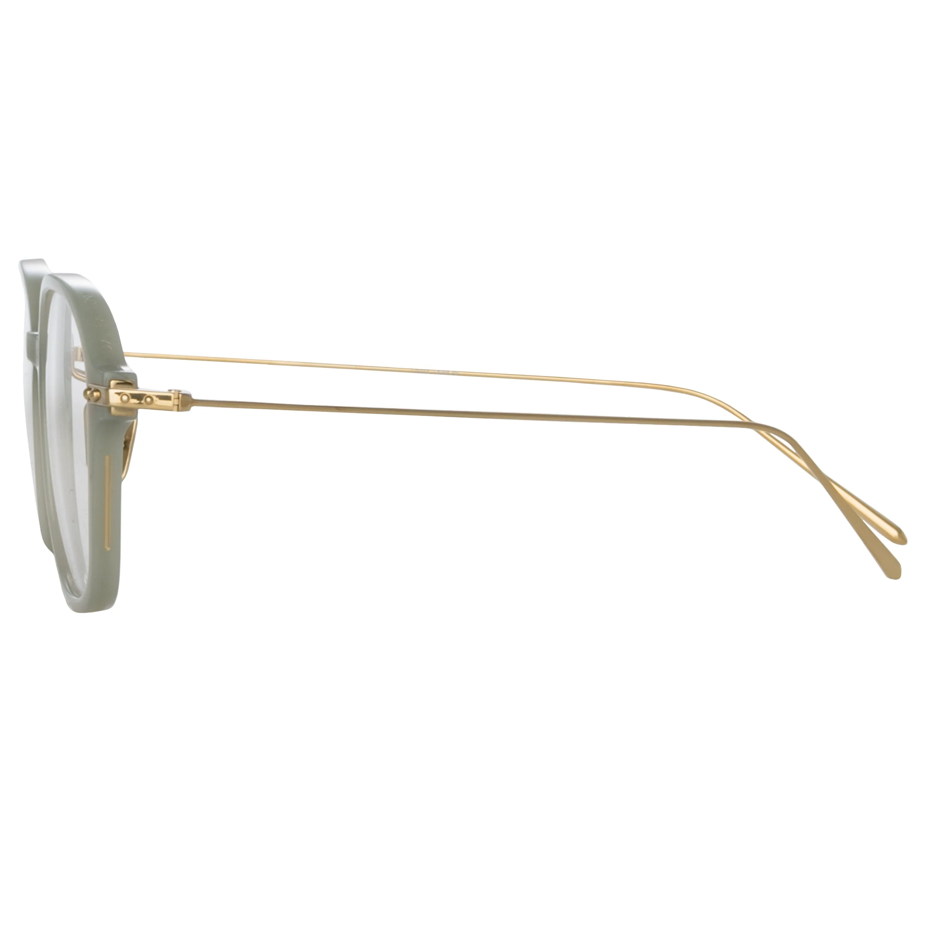 Lane Square Optical Frame in Steel (Asian Fit) sold by Linda Farrow product image thumbnail 3