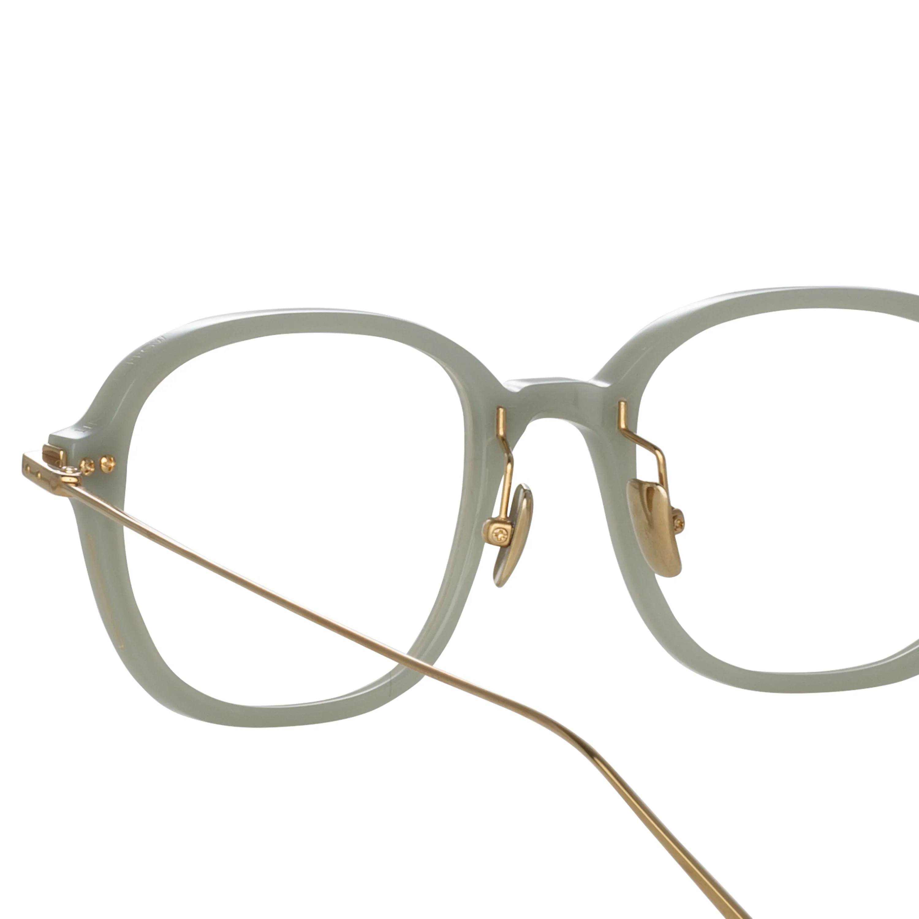 Lane Square Optical Frame in Steel (Asian Fit) sold by Linda Farrow product image thumbnail 4
