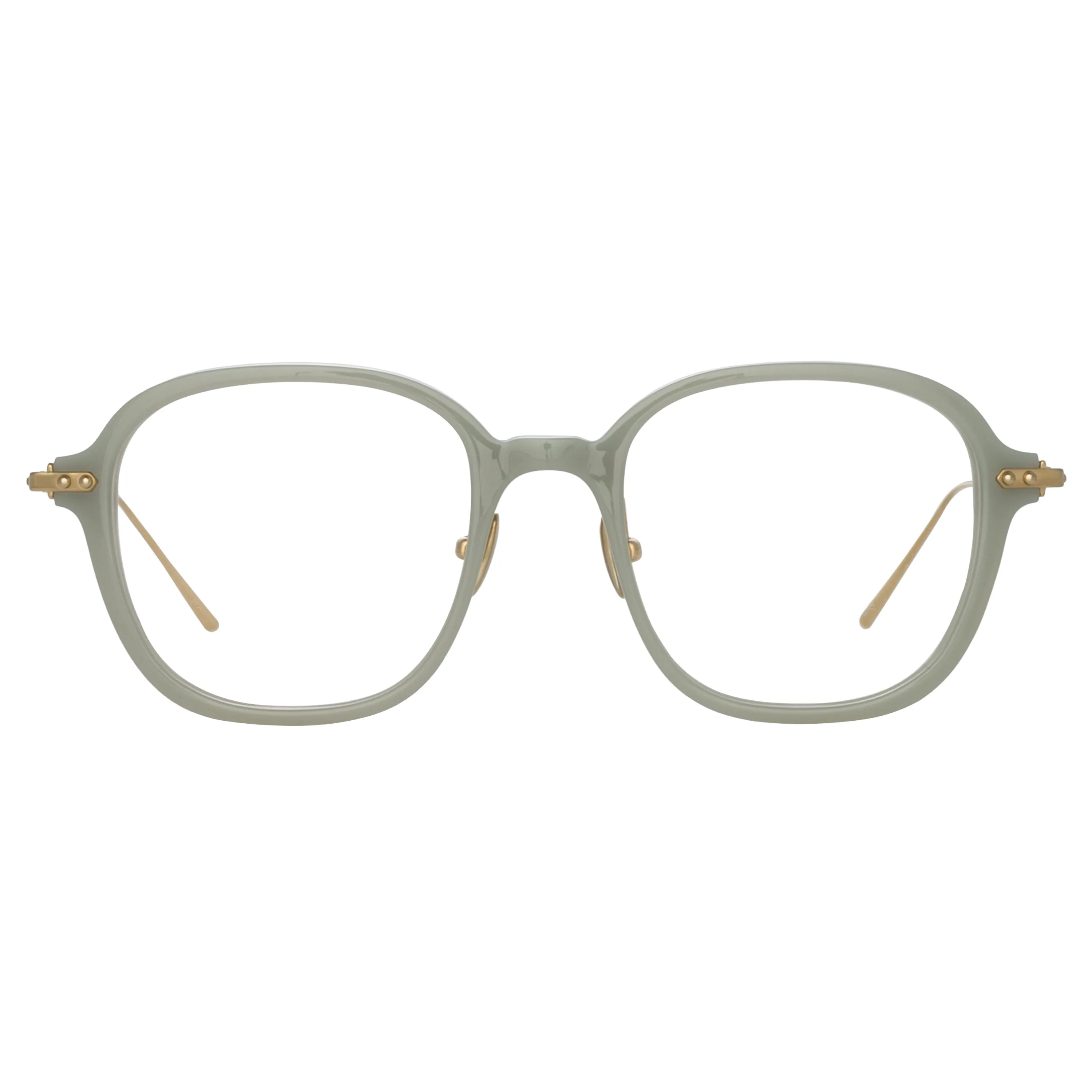 Lane Square Optical Frame in Steel (Asian Fit) sold by Linda Farrow product image thumbnail 2