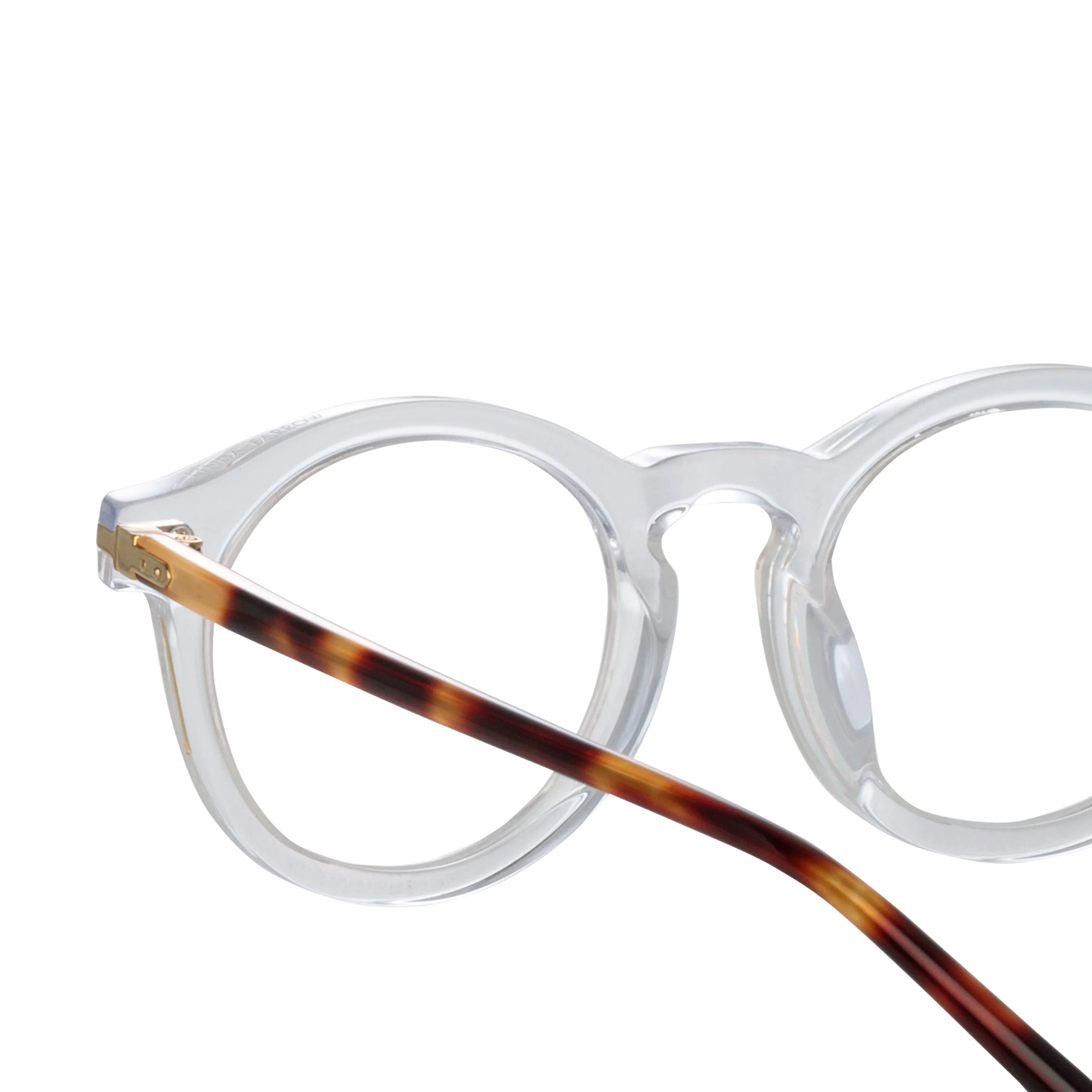 Parler Oval Optical Frame in Clear sold by Linda Farrow product image thumbnail 4