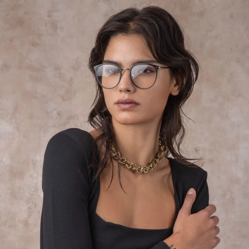 The Calthorpe | Oval Optical Frame in Mocha (C87) sold by Linda Farrow