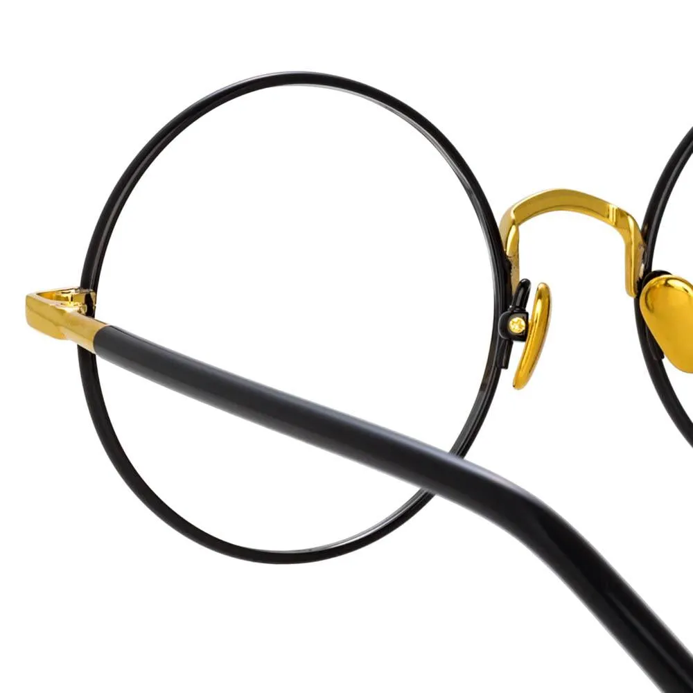 Welch Round Optical Frame in Black sold by Linda Farrow product image thumbnail 5