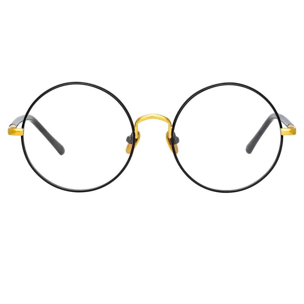 Welch Round Optical Frame in Black sold by Linda Farrow product image thumbnail 2