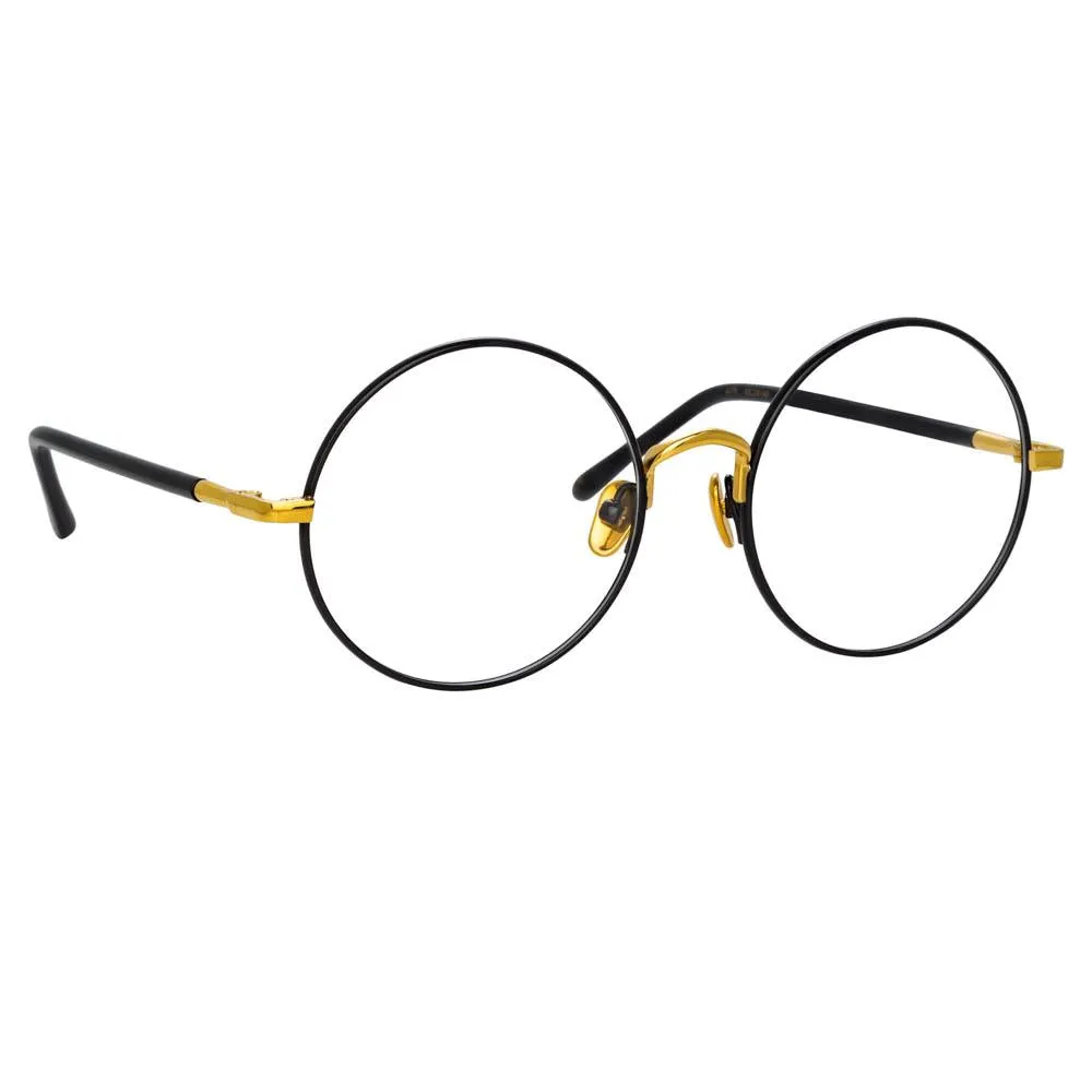 Welch Round Optical Frame in Black sold by Linda Farrow product image thumbnail 3