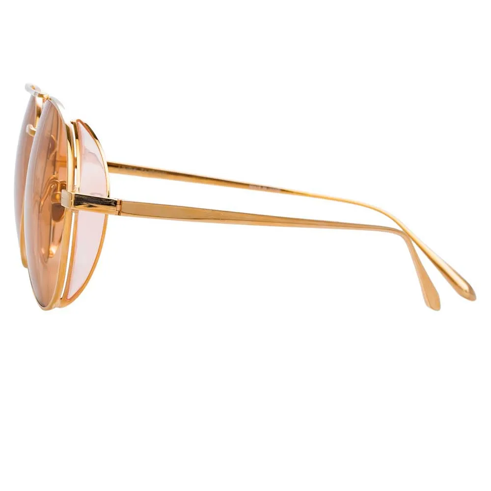 Linda Farrow Elgin C6 Aviator Sunglasses sold by Linda Farrow product image thumbnail 3