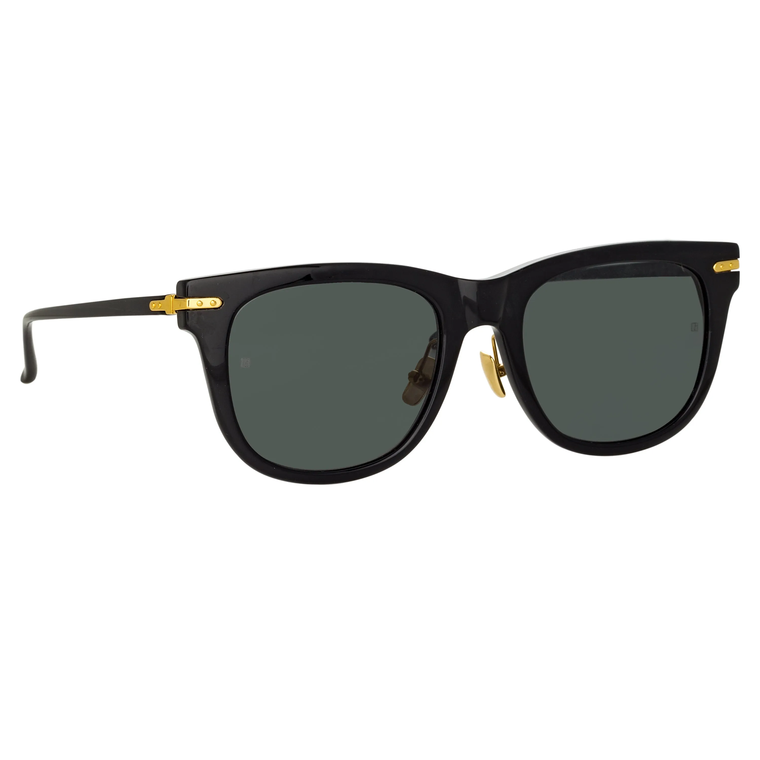 Chrysler A D-Frame Sunglasses in Black sold by Linda Farrow