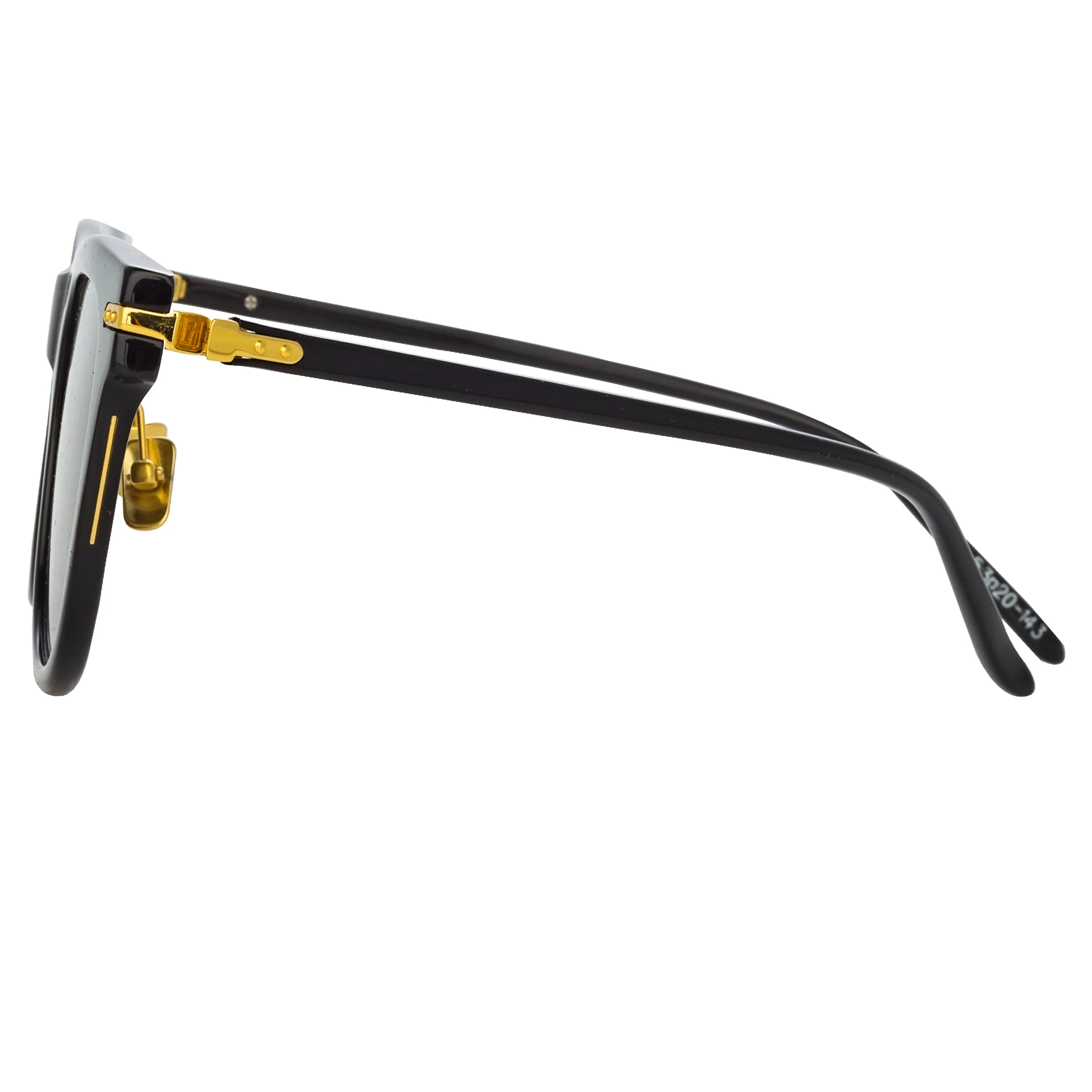 Chrysler A D-Frame Sunglasses in Black sold by Linda Farrow product image thumbnail 3