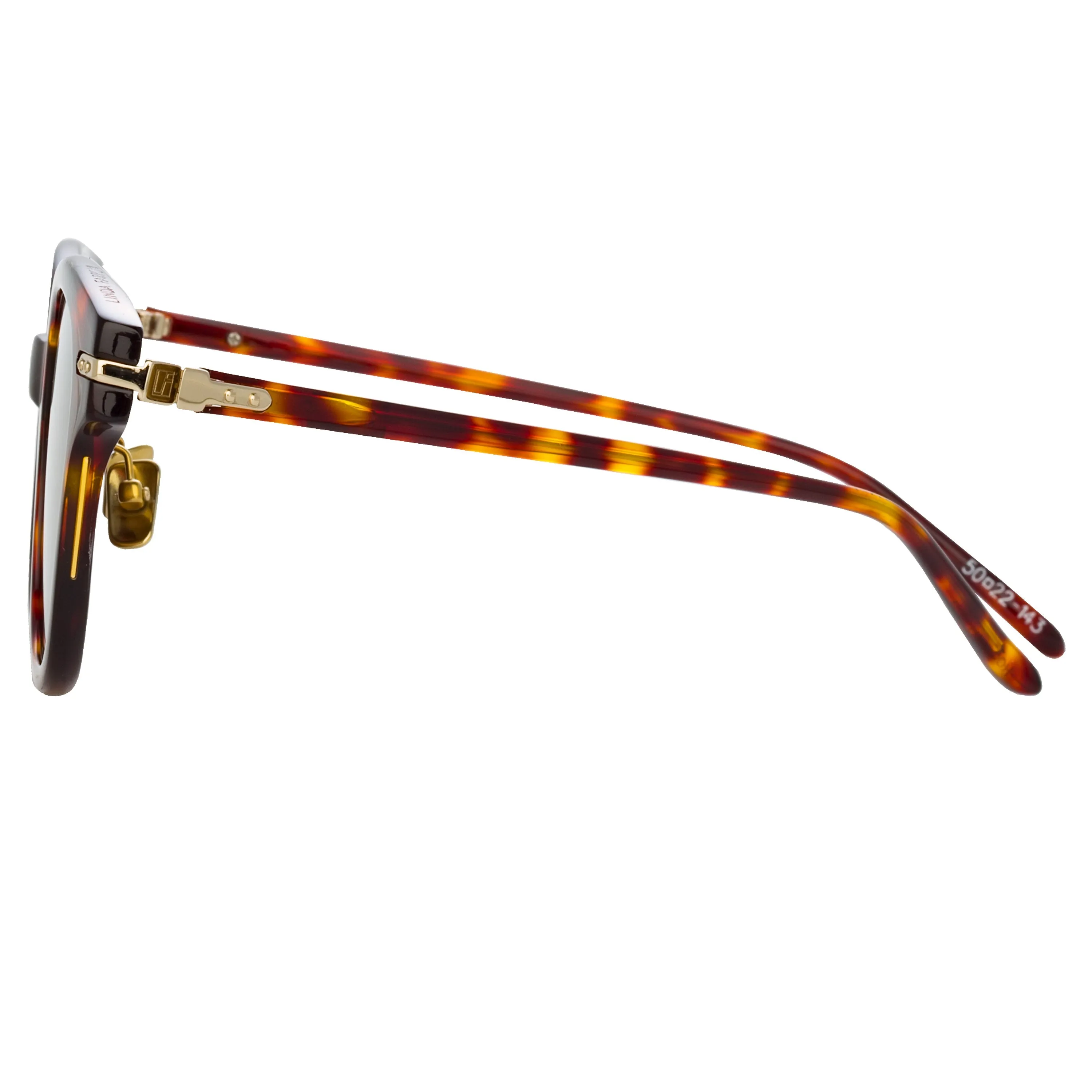 Atkins D-Frame Sunglasses in Tortoiseshell (Men's) sold by Linda Farrow product image thumbnail 5