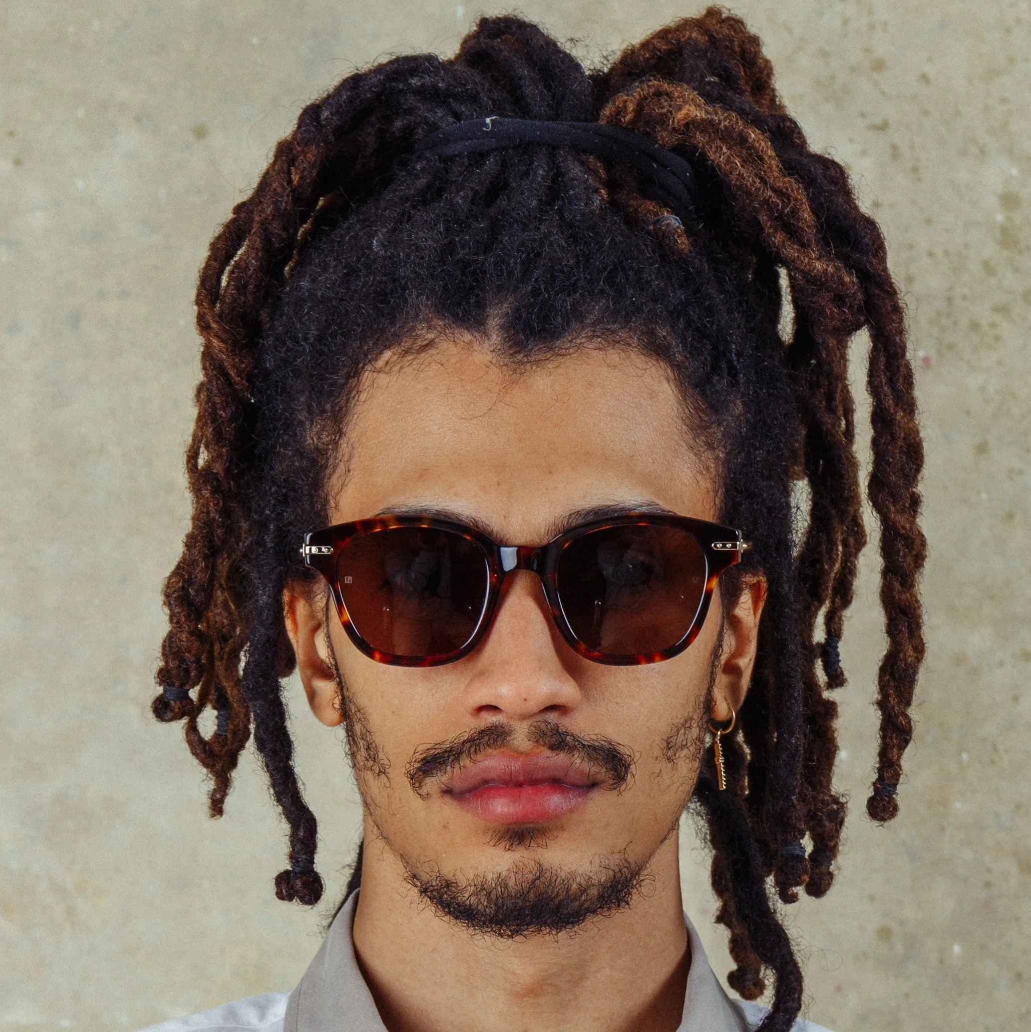 Atkins D-Frame Sunglasses in Tortoiseshell (Men's) sold by Linda Farrow