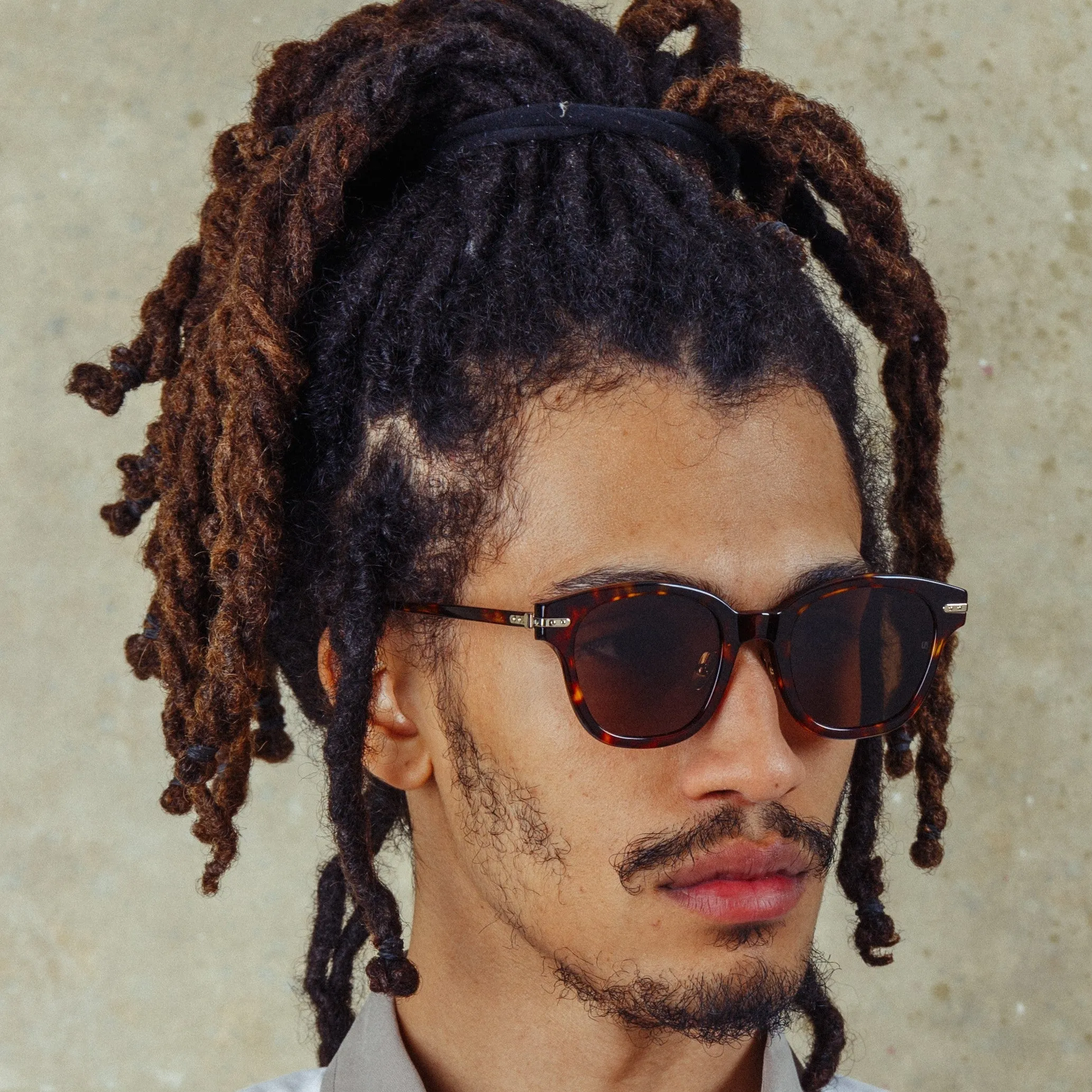 Atkins D-Frame Sunglasses in Tortoiseshell (Men's) sold by Linda Farrow product image thumbnail 3