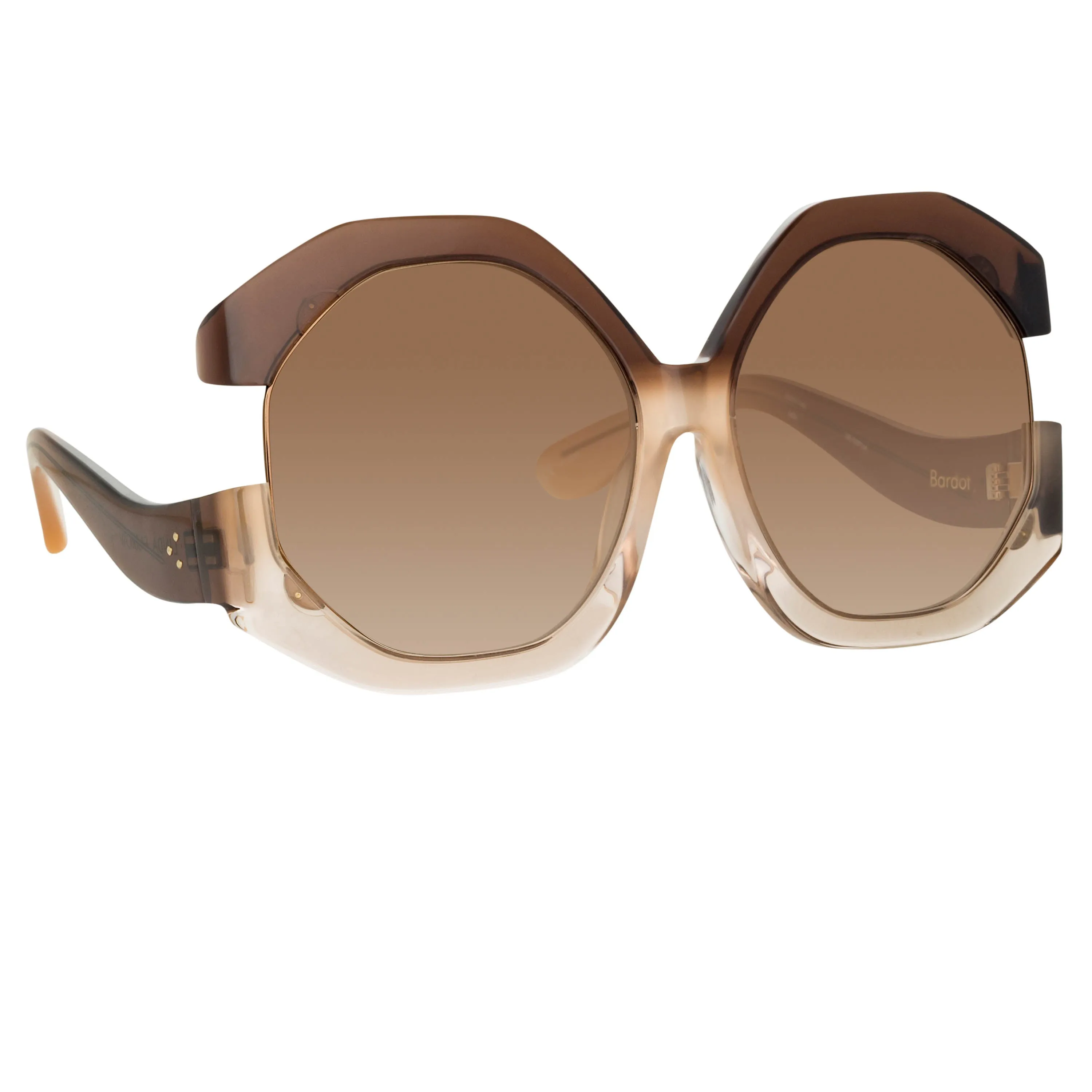 Bardot Oversized Sunglasses in Brown sold by Linda Farrow product image thumbnail 2