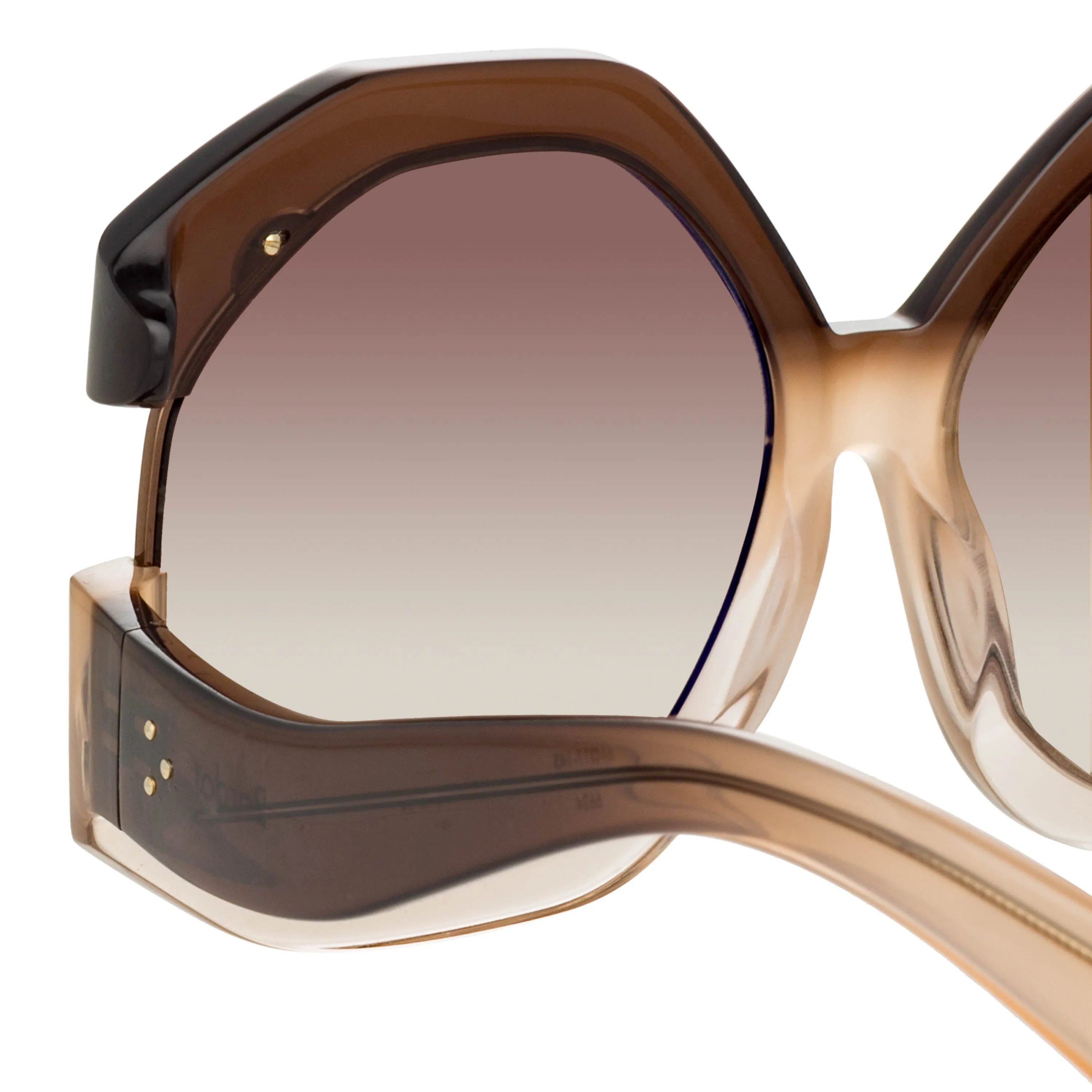 Bardot Oversized Sunglasses in Brown sold by Linda Farrow product image thumbnail 4