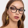 Allen Optical D-Frame in Brown sold by Linda Farrow