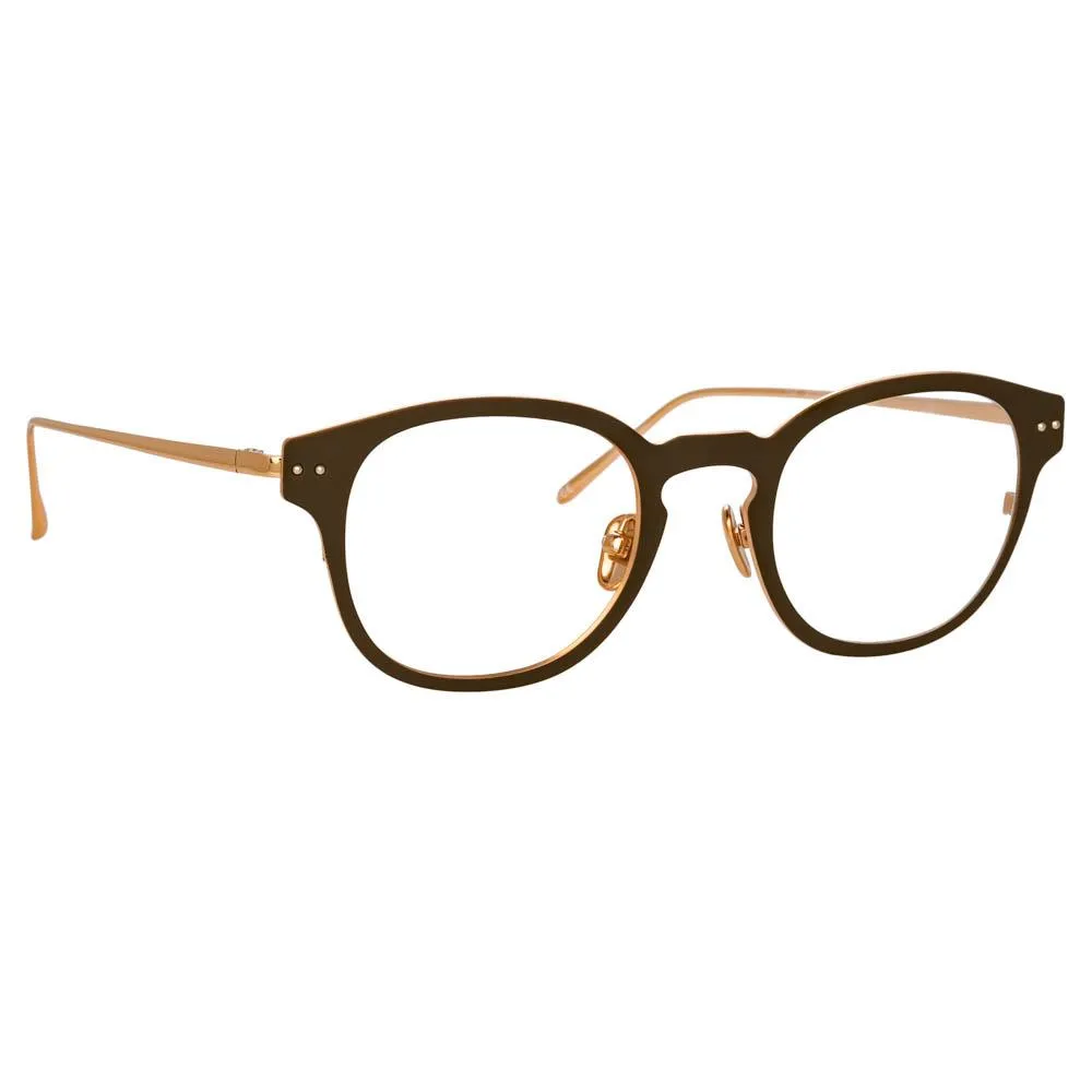 Allen Optical D-Frame in Brown sold by Linda Farrow product image thumbnail 2