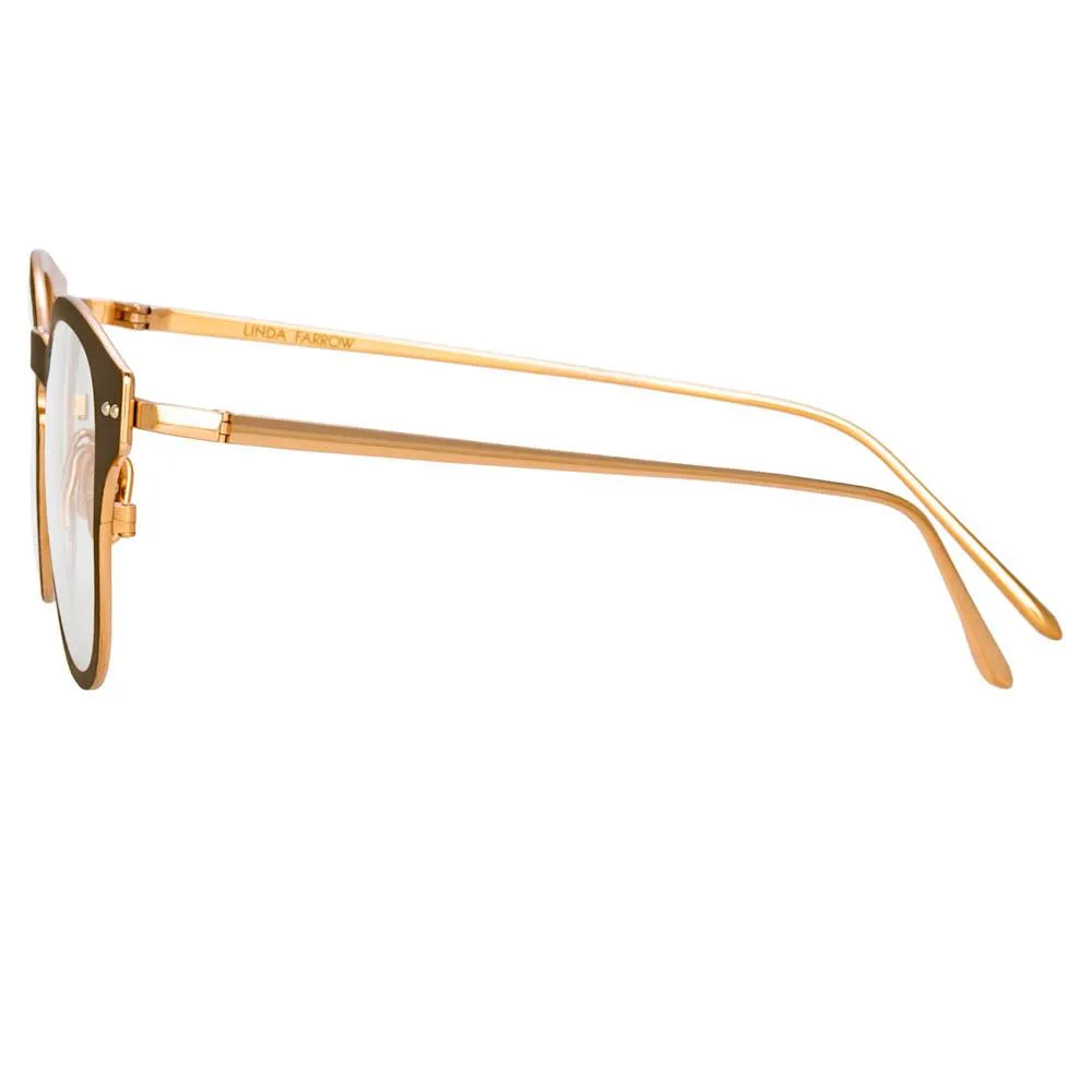 Allen Optical D-Frame in Brown sold by Linda Farrow product image thumbnail 3