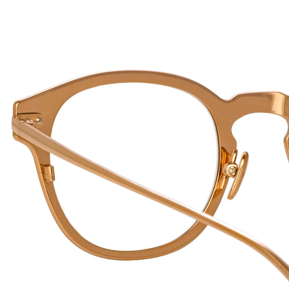 Allen Optical D-Frame in Brown sold by Linda Farrow product image thumbnail 4