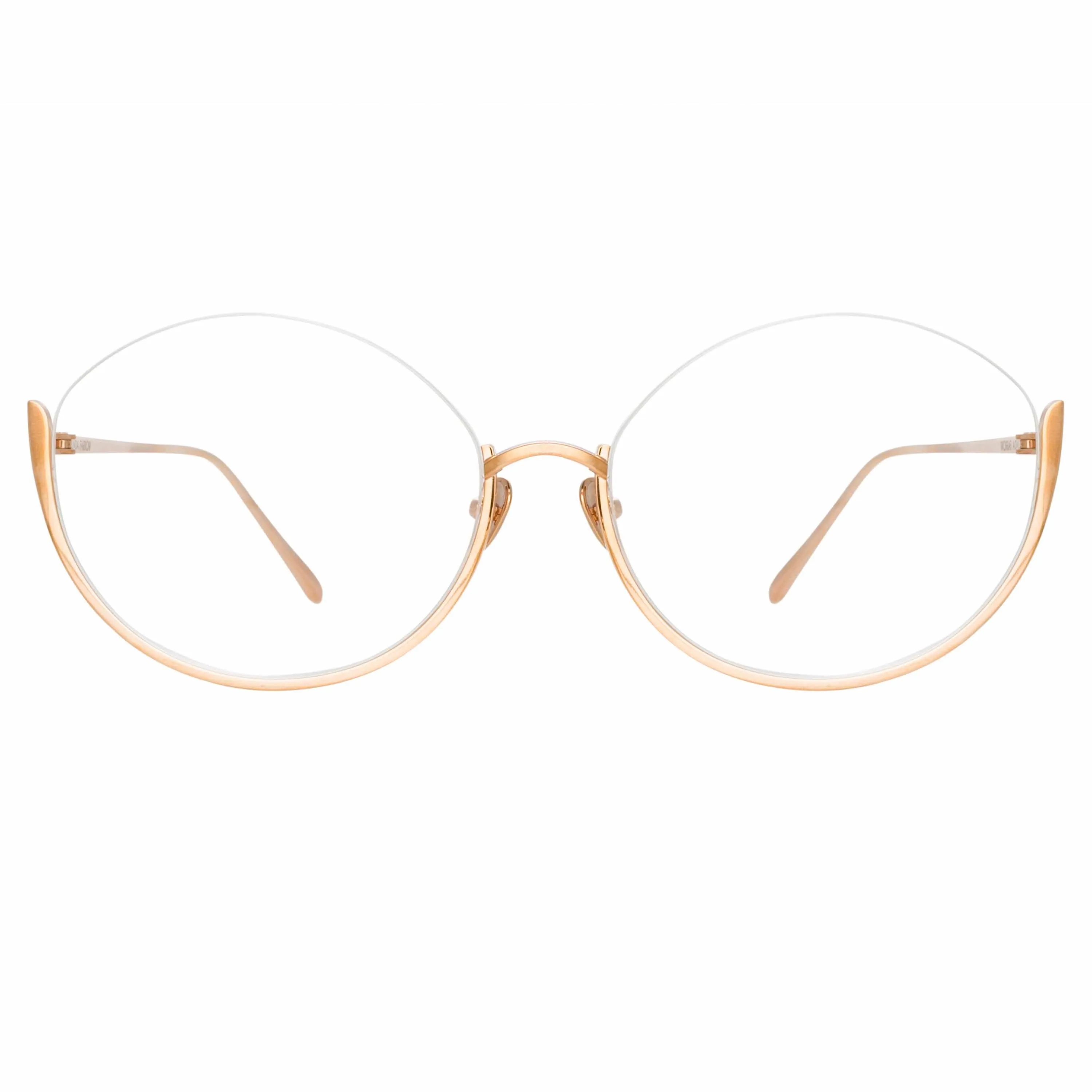 Rae Cat Eye Optical Frame in Rose Gold sold by Linda Farrow product image thumbnail 2