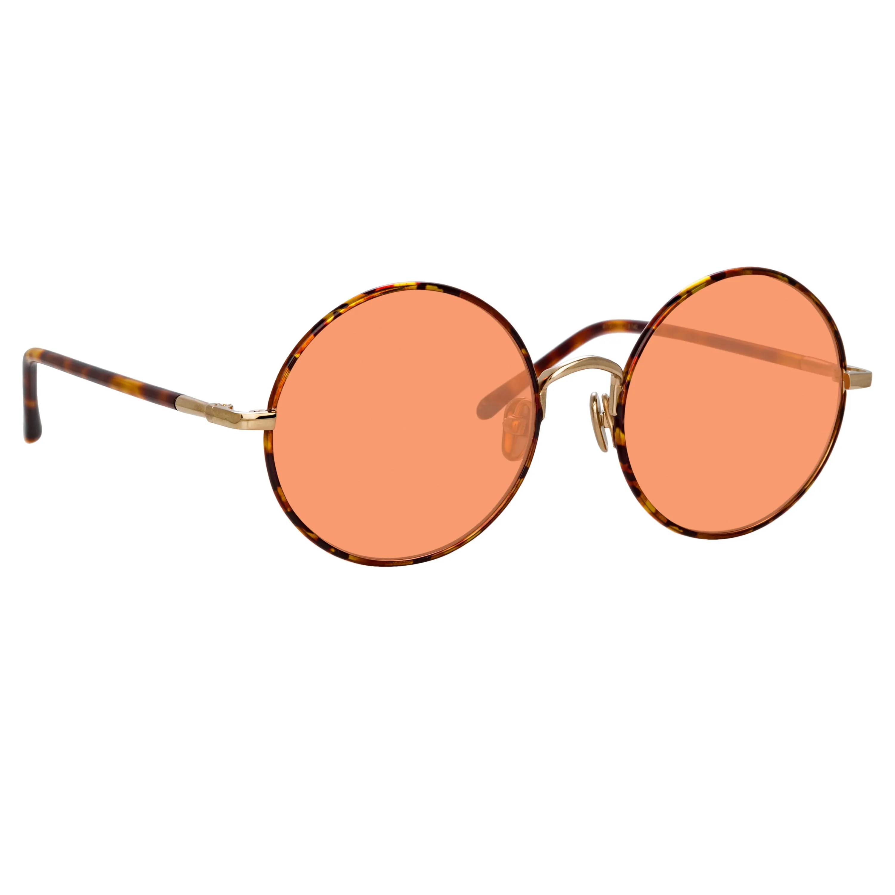 Welch Round Sunglasses in Tortoiseshell sold by Linda Farrow product image thumbnail 2