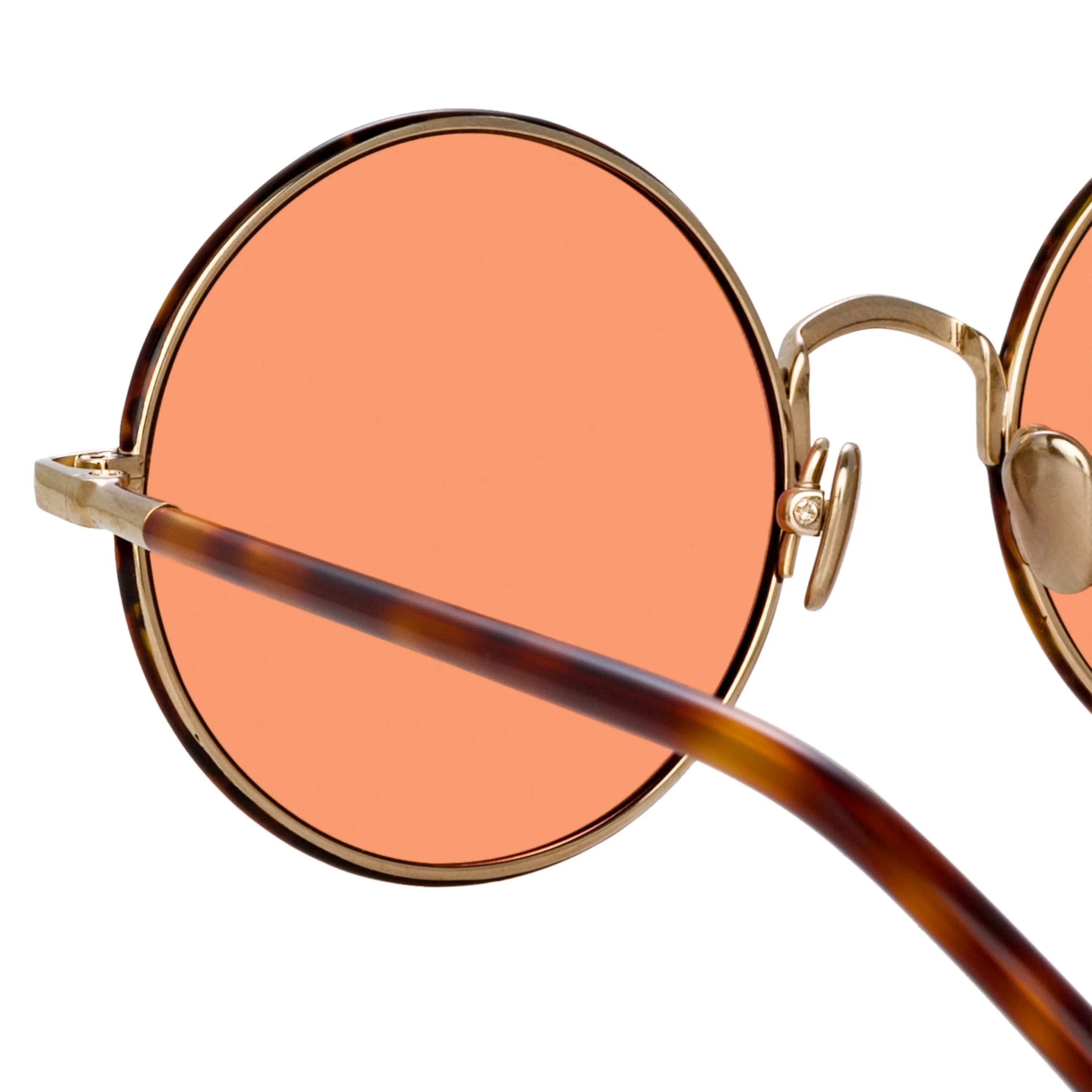 Welch Round Sunglasses in Tortoiseshell sold by Linda Farrow product image thumbnail 4