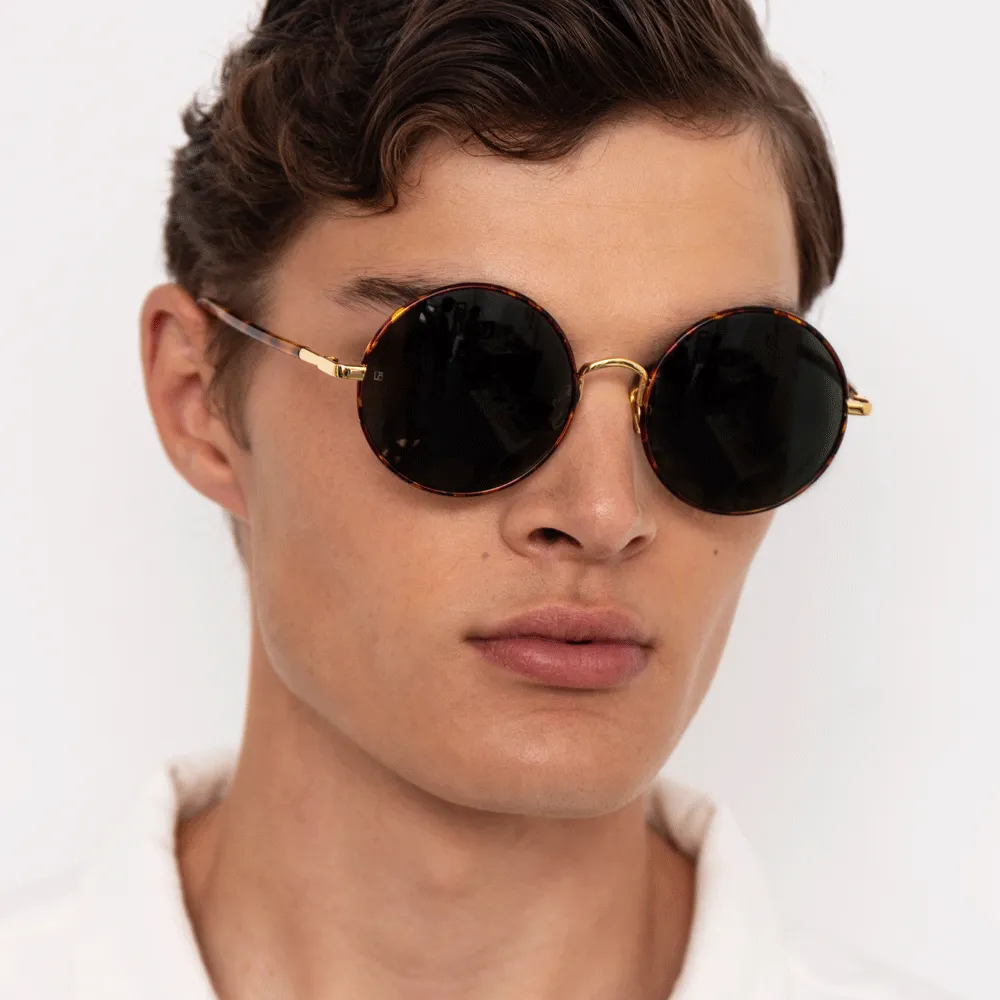 Welch Round Sunglasses in Tortoiseshell sold by Linda Farrow product image thumbnail 5