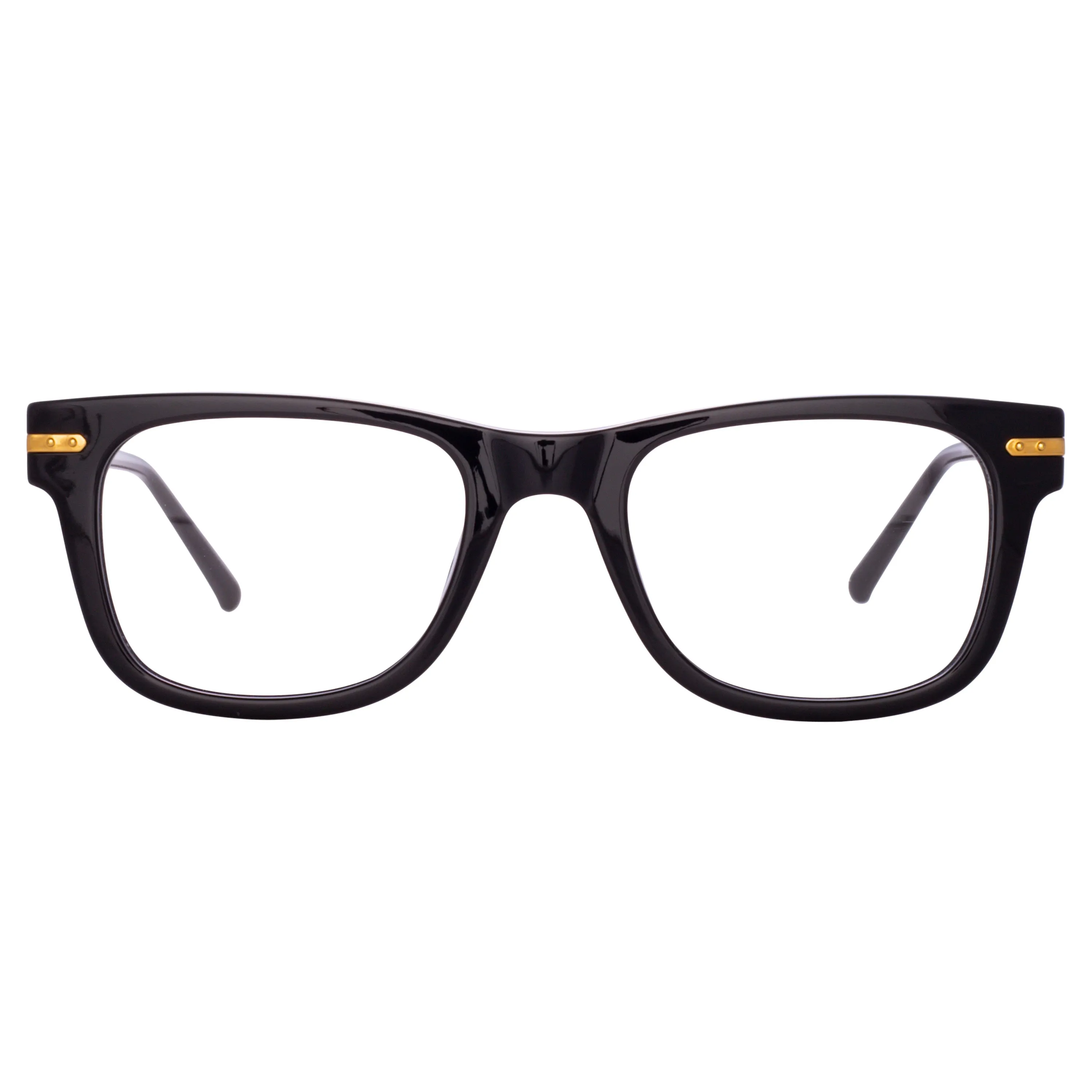 Portico Optical D-Frame in Black sold by Linda Farrow