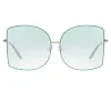 Matthew Williamson Lilac C3 Oversized Sunglasses sold by Linda Farrow