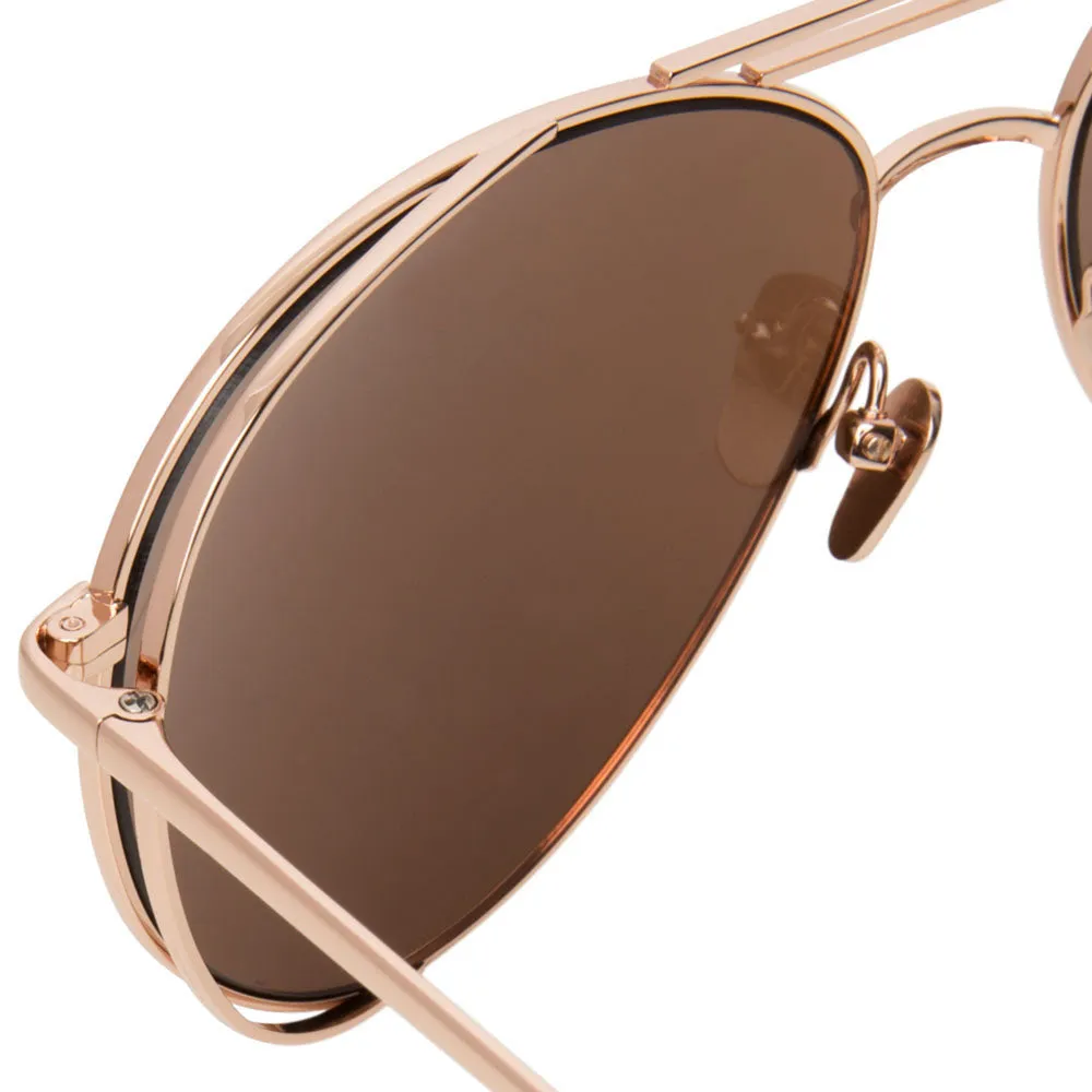 Linda Farrow 575 C3 Aviator Sunglasses sold by Linda Farrow product image thumbnail 3