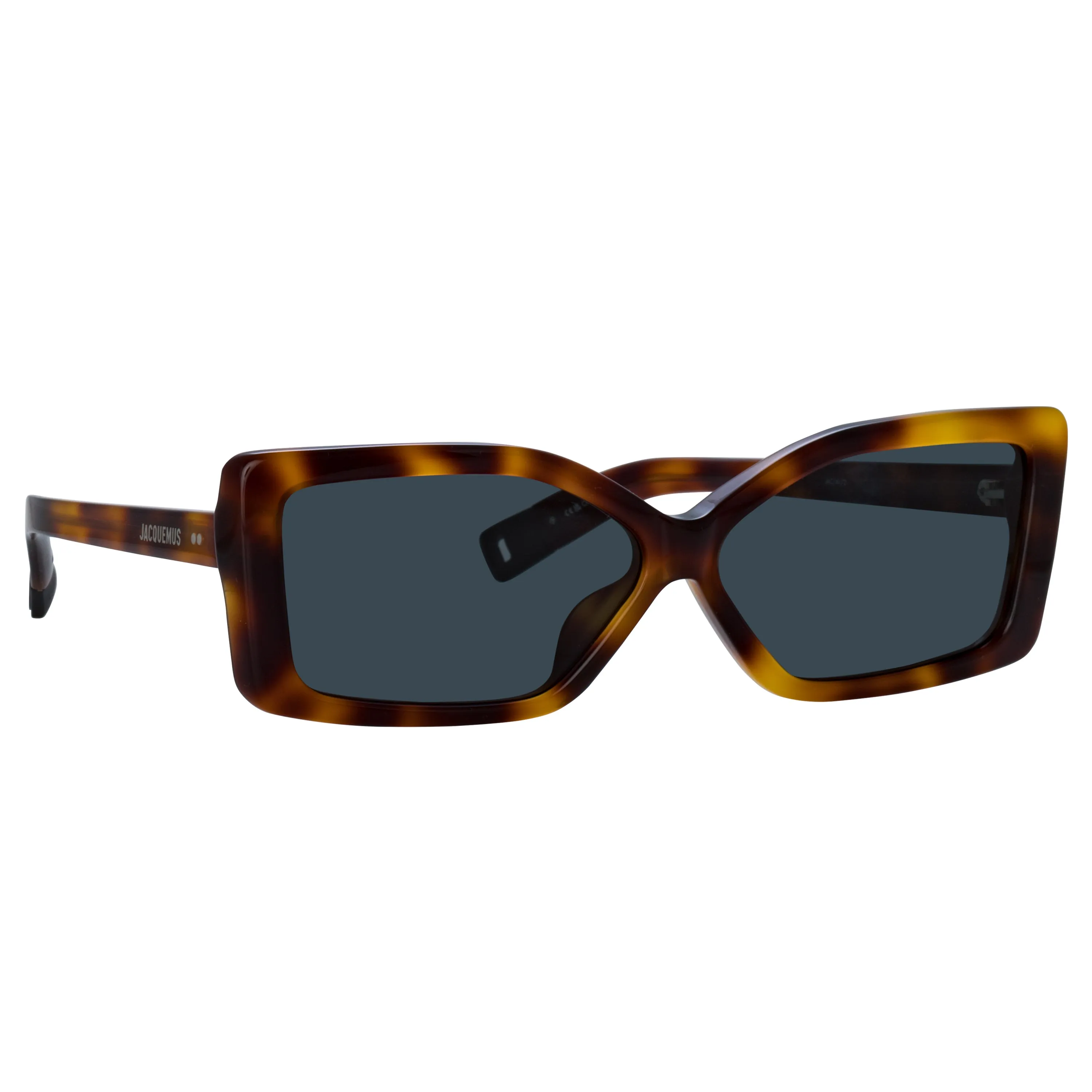 Spiaggia Angular Sunglasses in Tortoiseshell by Jacquemus sold by Linda Farrow product image thumbnail 3