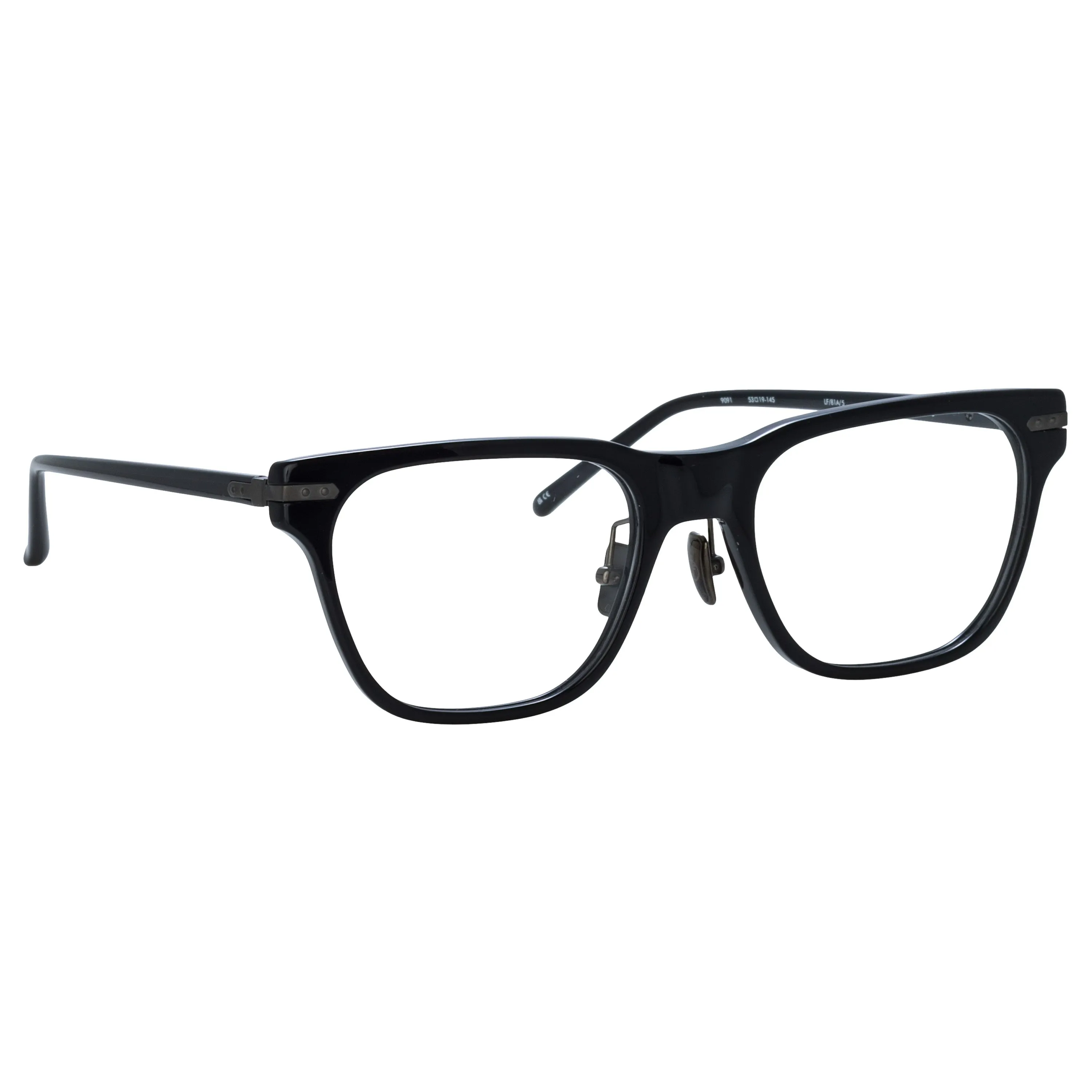 Men's Cove Optical D-Frame in Black and Matt Nickel (Asian Fit) sold by Linda Farrow product image thumbnail 3