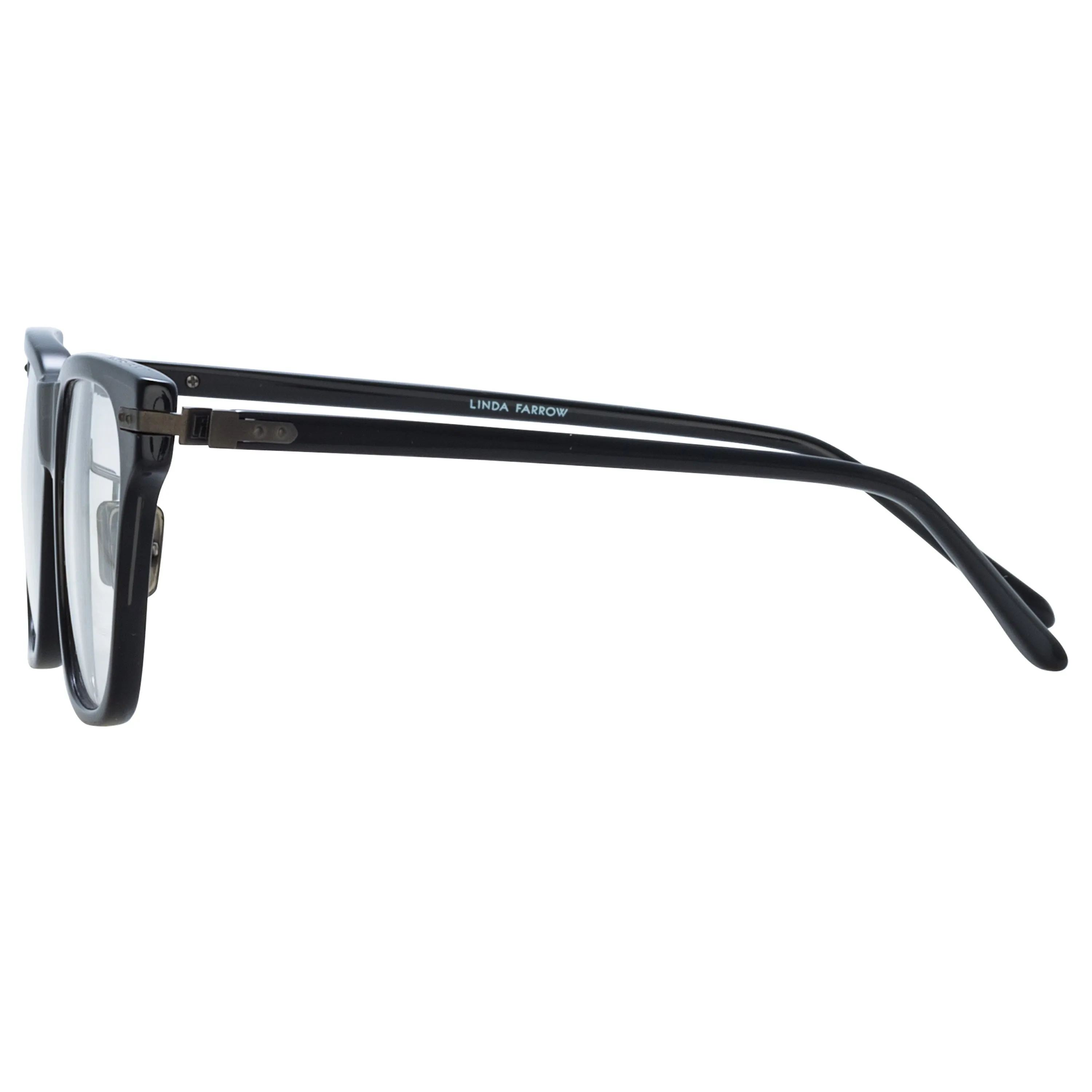 Men's Cove Optical D-Frame in Black and Matt Nickel (Asian Fit) sold by Linda Farrow product image thumbnail 4