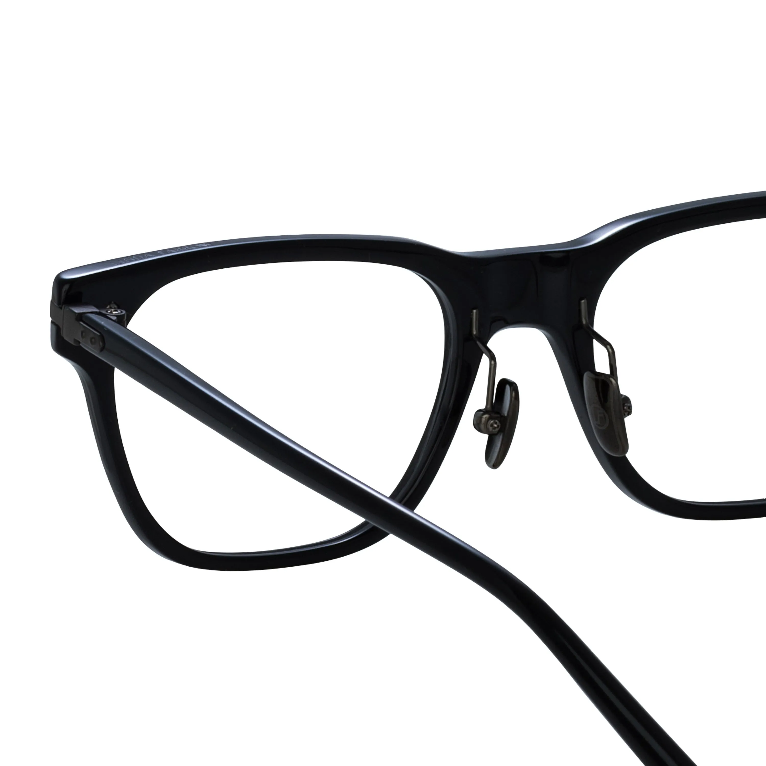Men's Cove Optical D-Frame in Black and Matt Nickel (Asian Fit) sold by Linda Farrow product image thumbnail 5