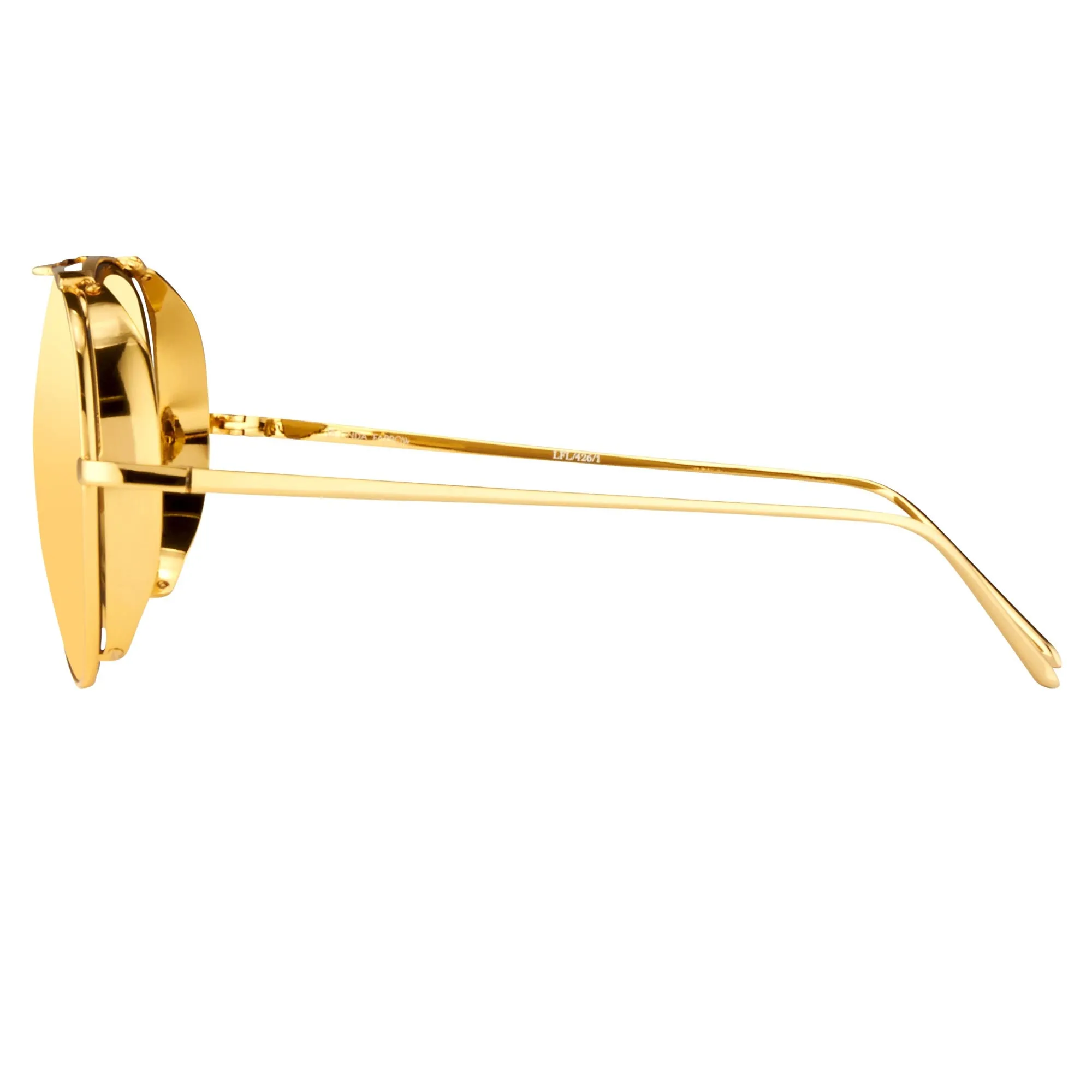 Linda Farrow 426 C1 Aviator Sunglasses sold by Linda Farrow product image thumbnail 3