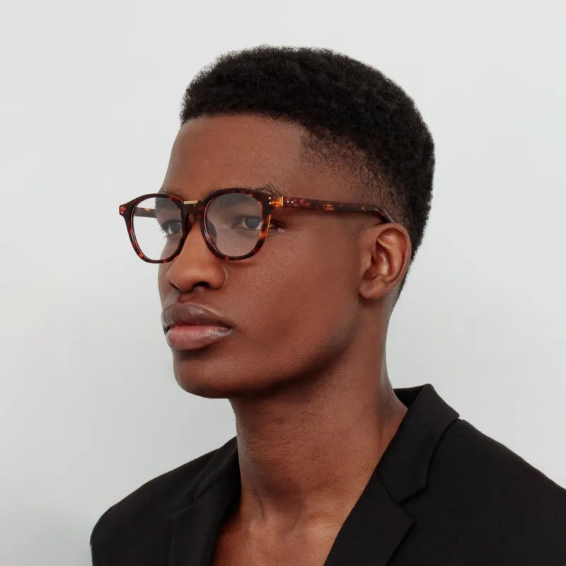 Men's Powell Optical D-Frame in Tortoiseshell sold by Linda Farrow